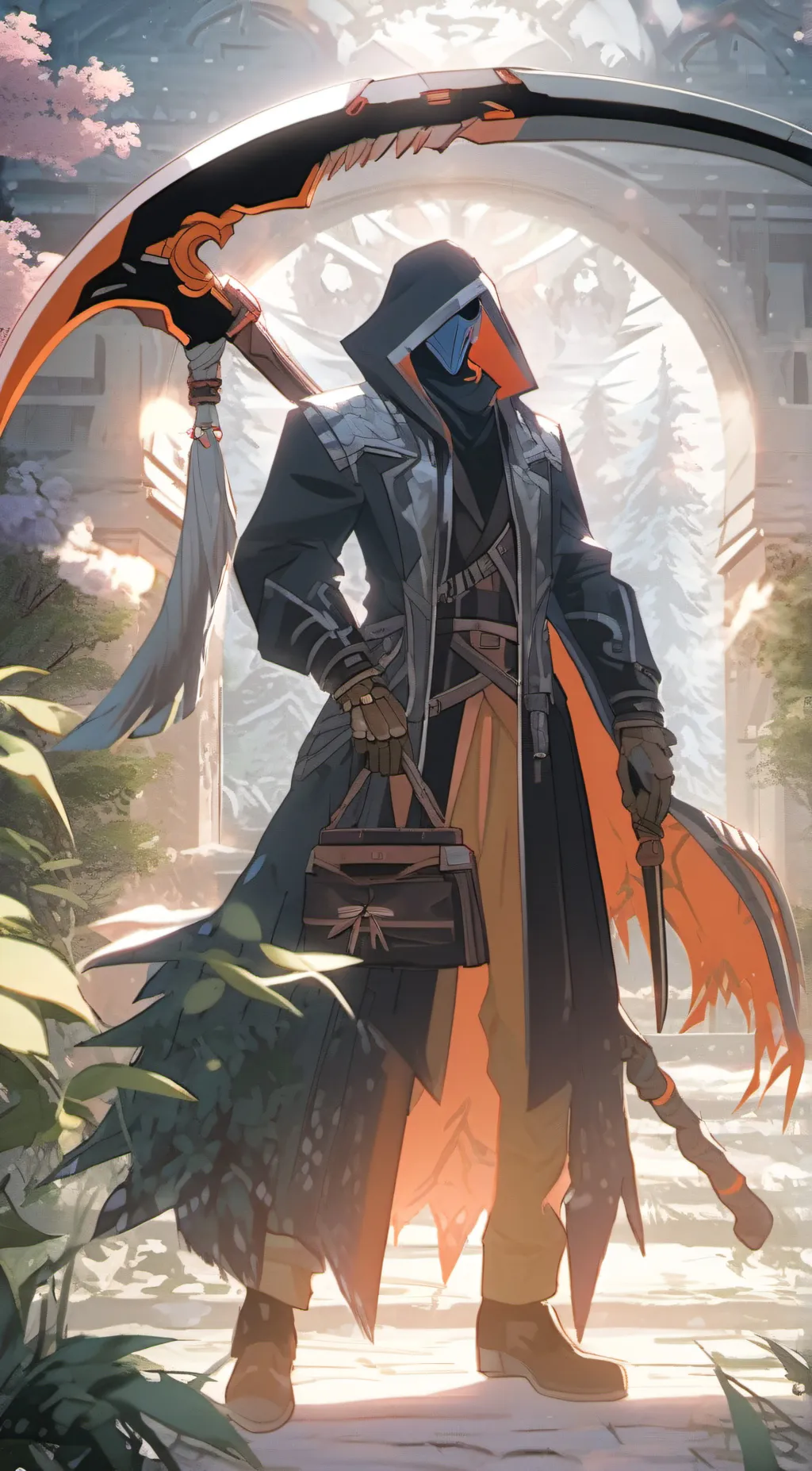 ai character: Axo D Rose  background