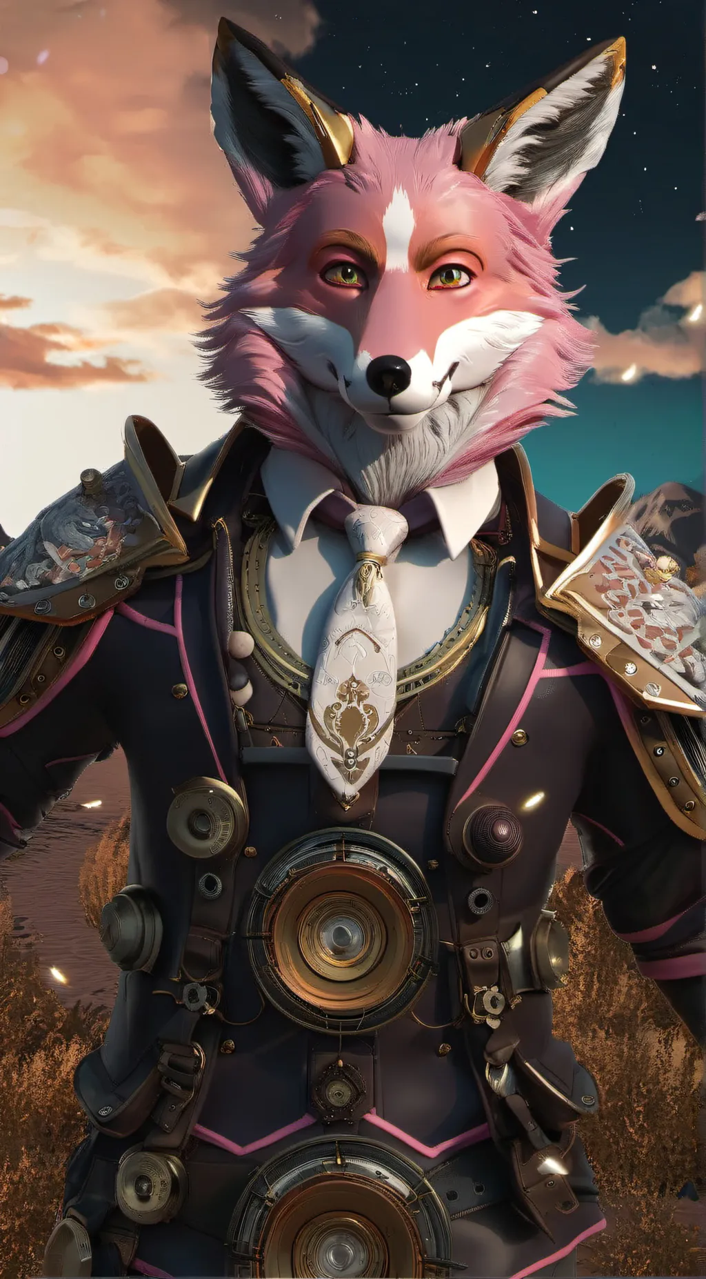 ai character: Funtime foxy  background