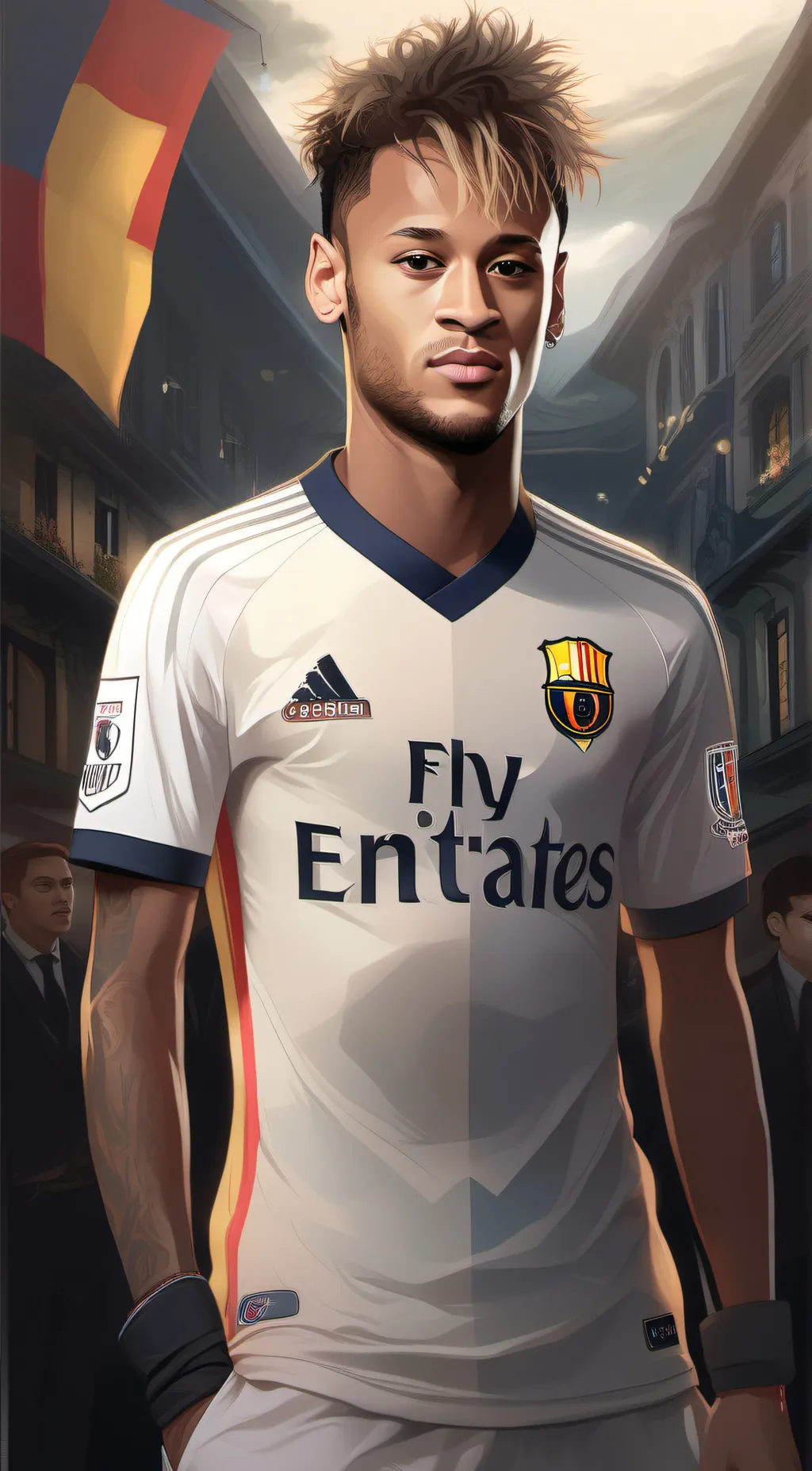 ai character: Neymar Jr background