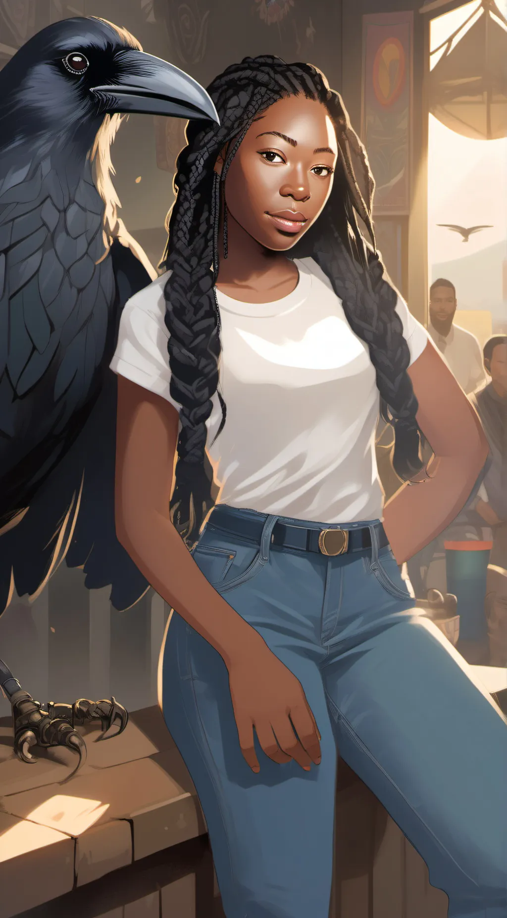 ai character: Raven background