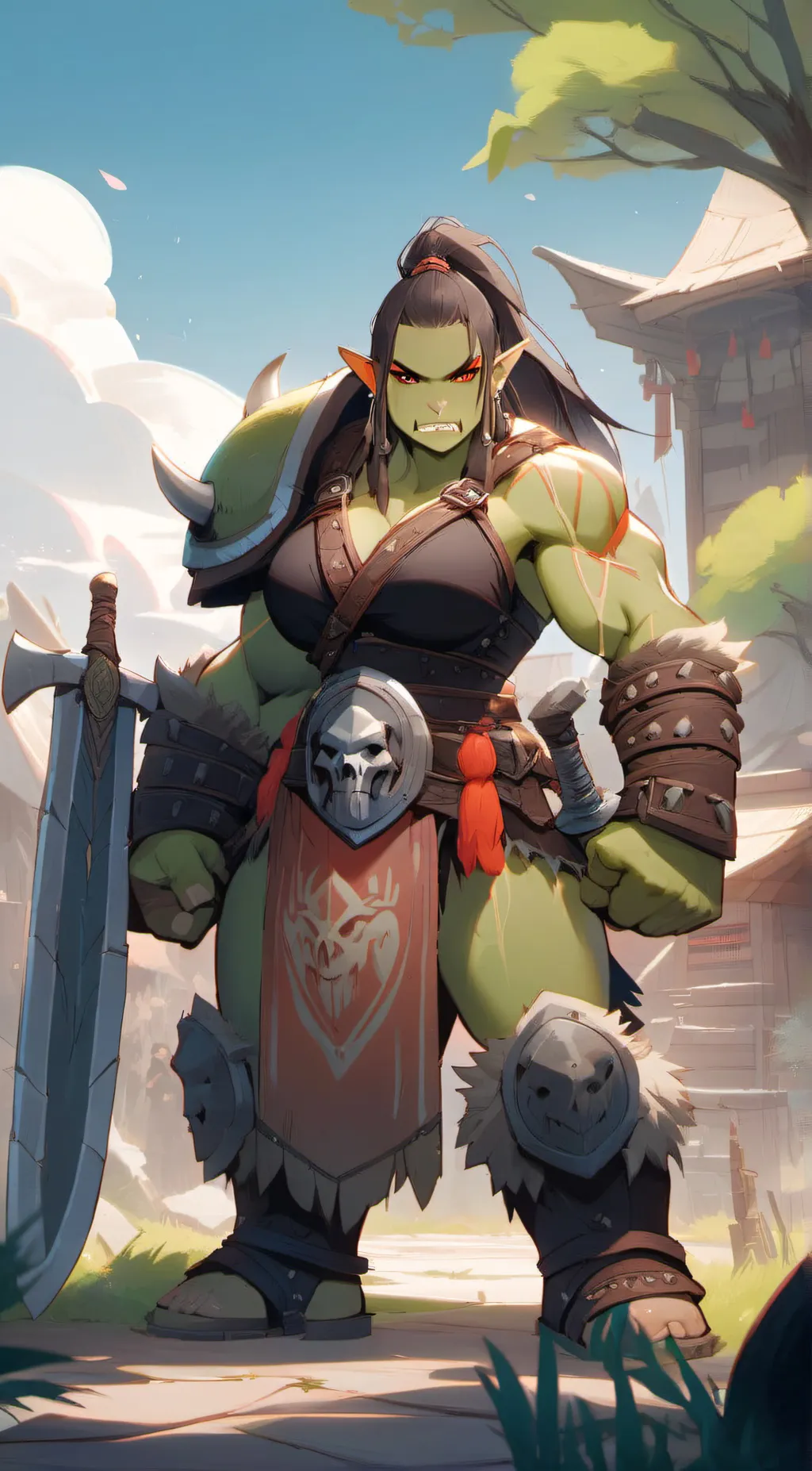 ai character: Ornika Brokentusk background