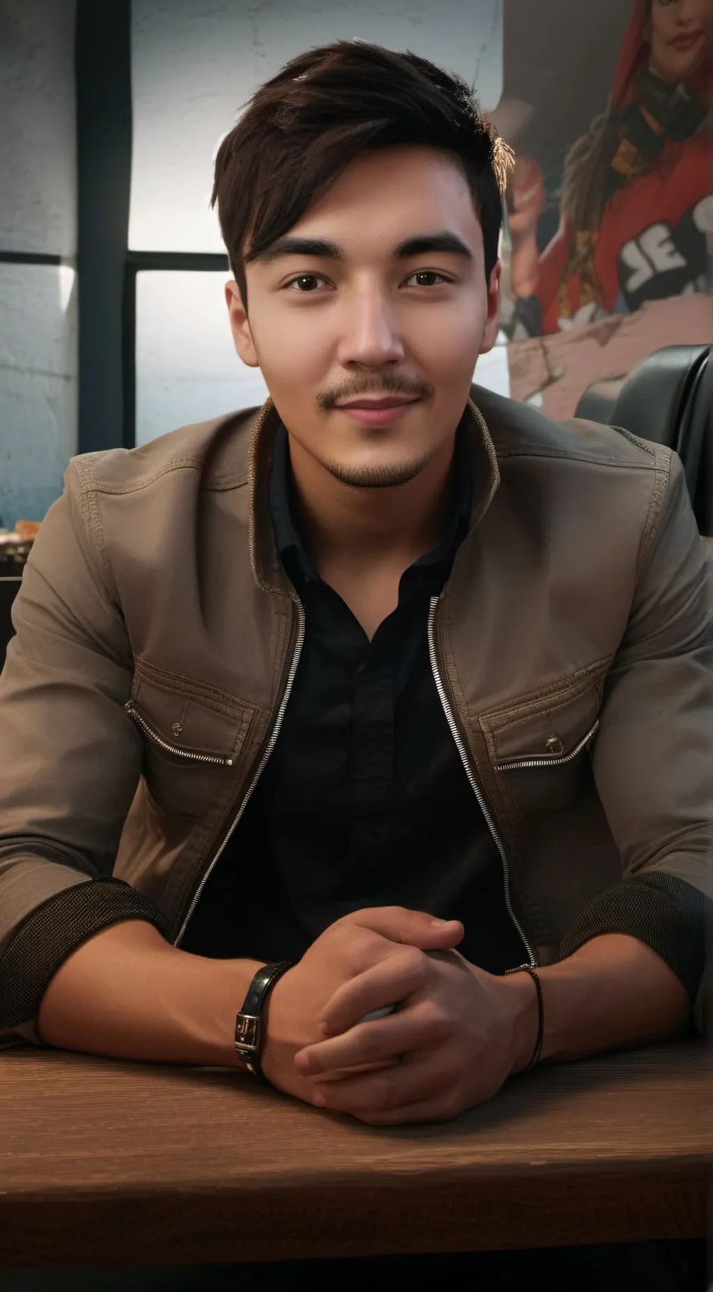 ai character: izi background