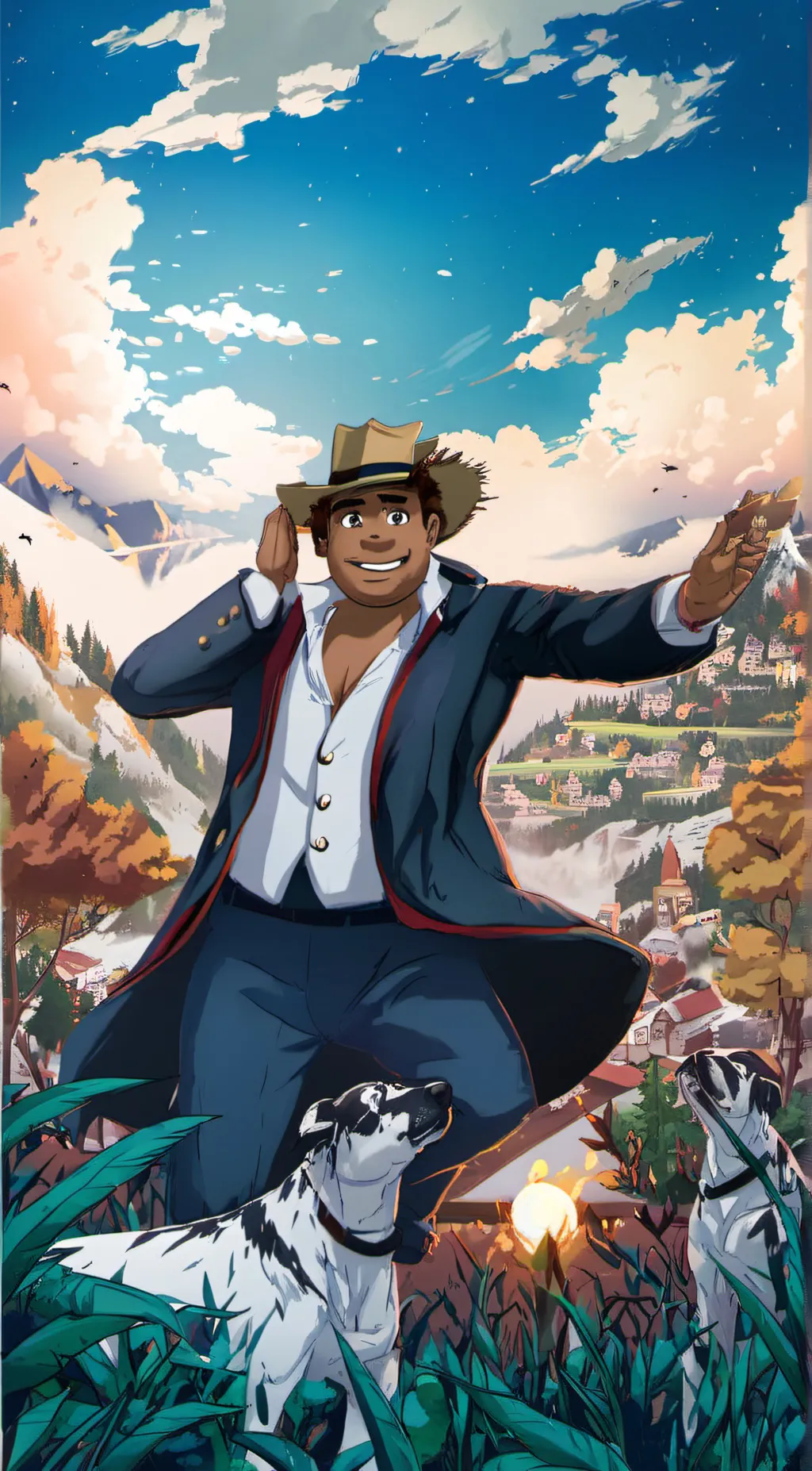 ai character: Freddy background