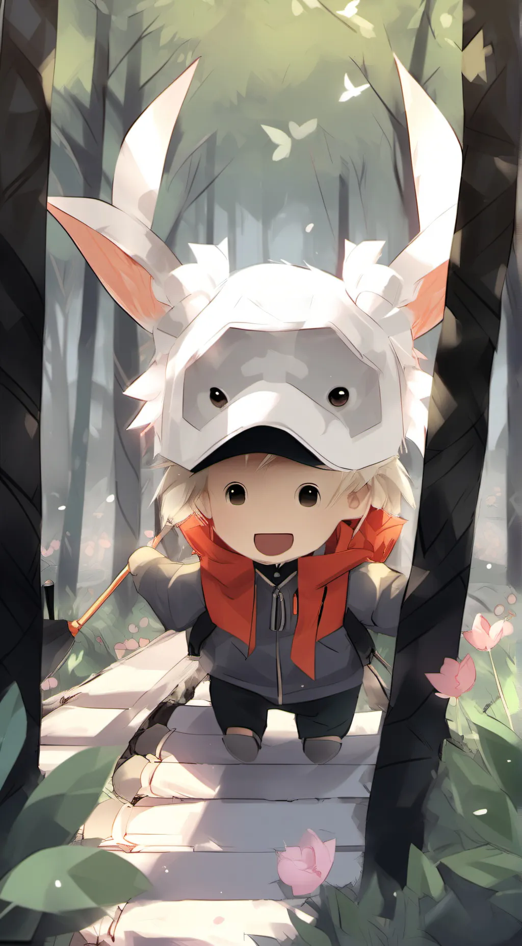 ai character: Axolots friend background