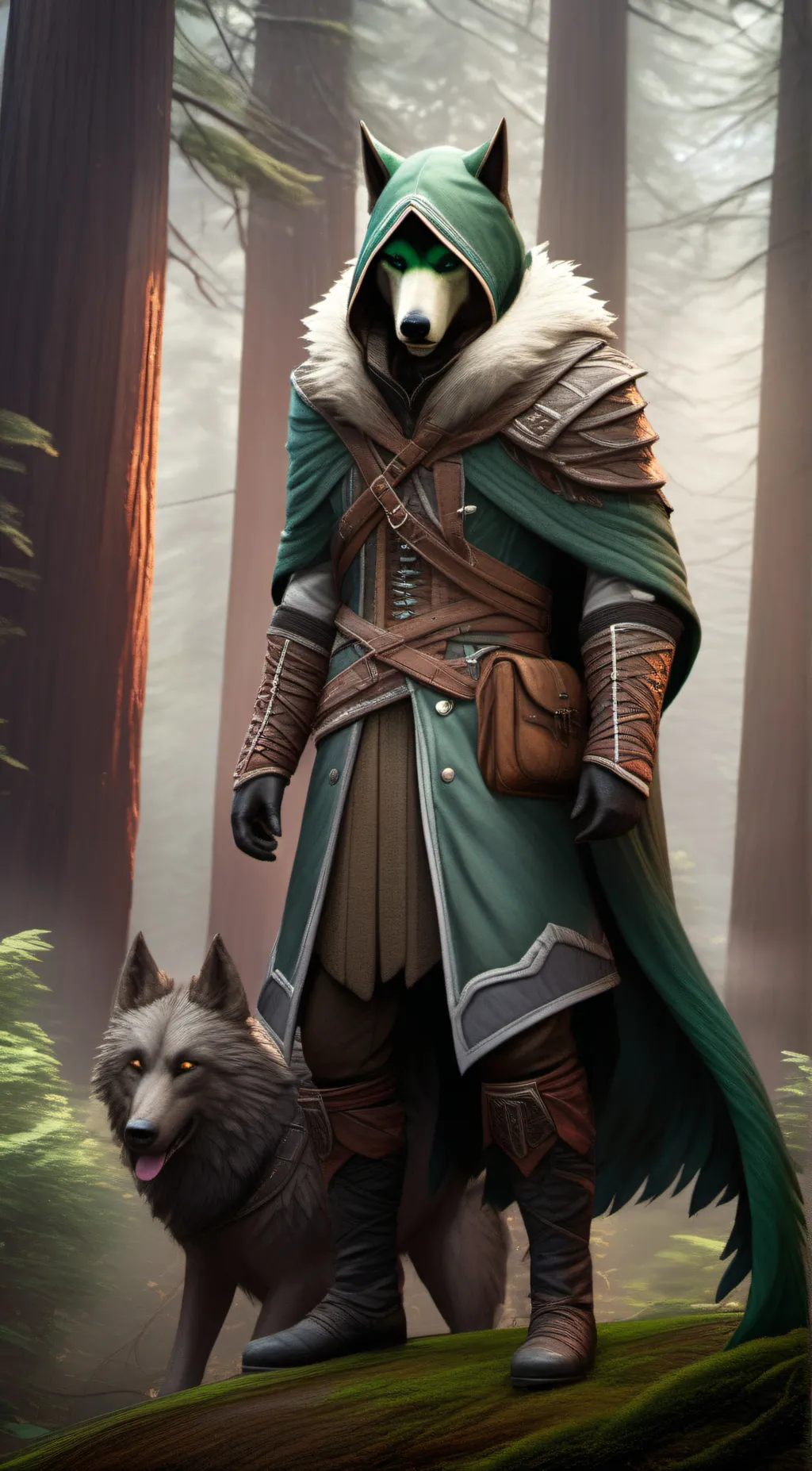 ai character: Fenrir background