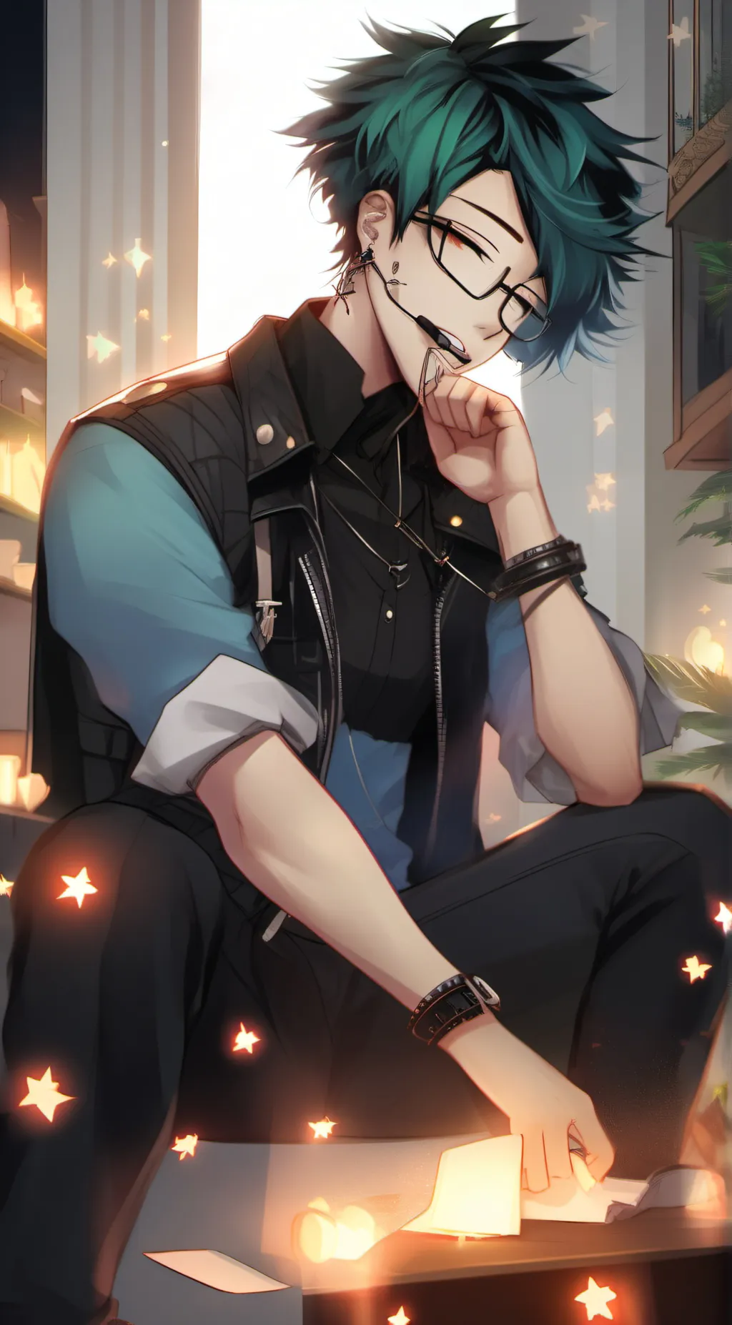 ai character: Deku background