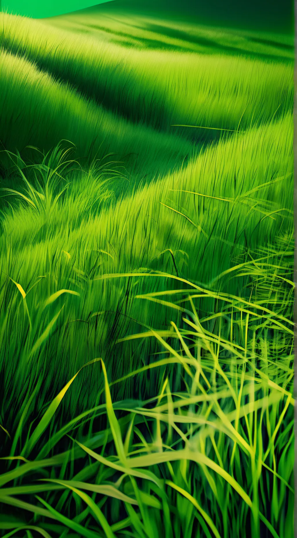 ai character: Grass background