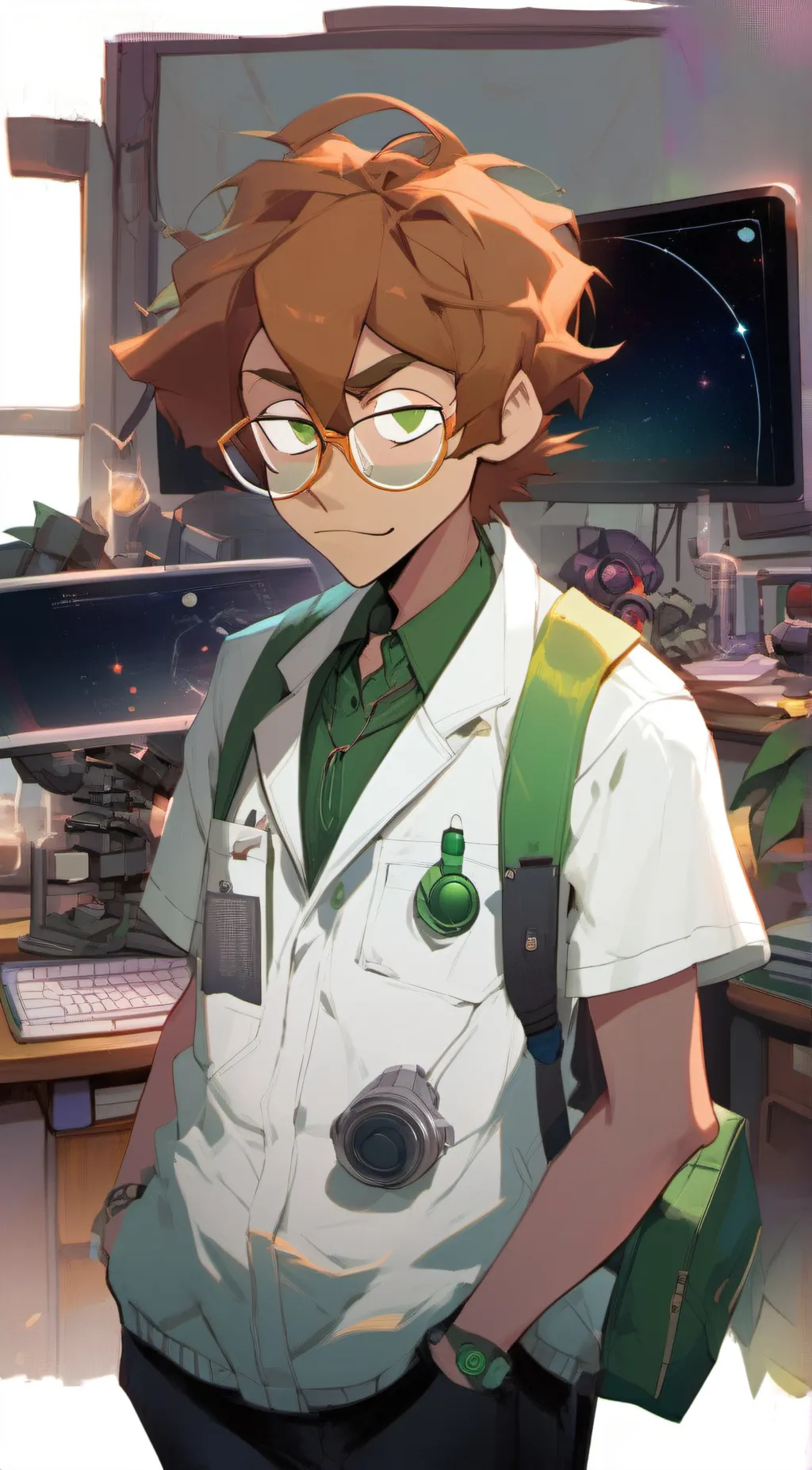 ai character: Astro  background