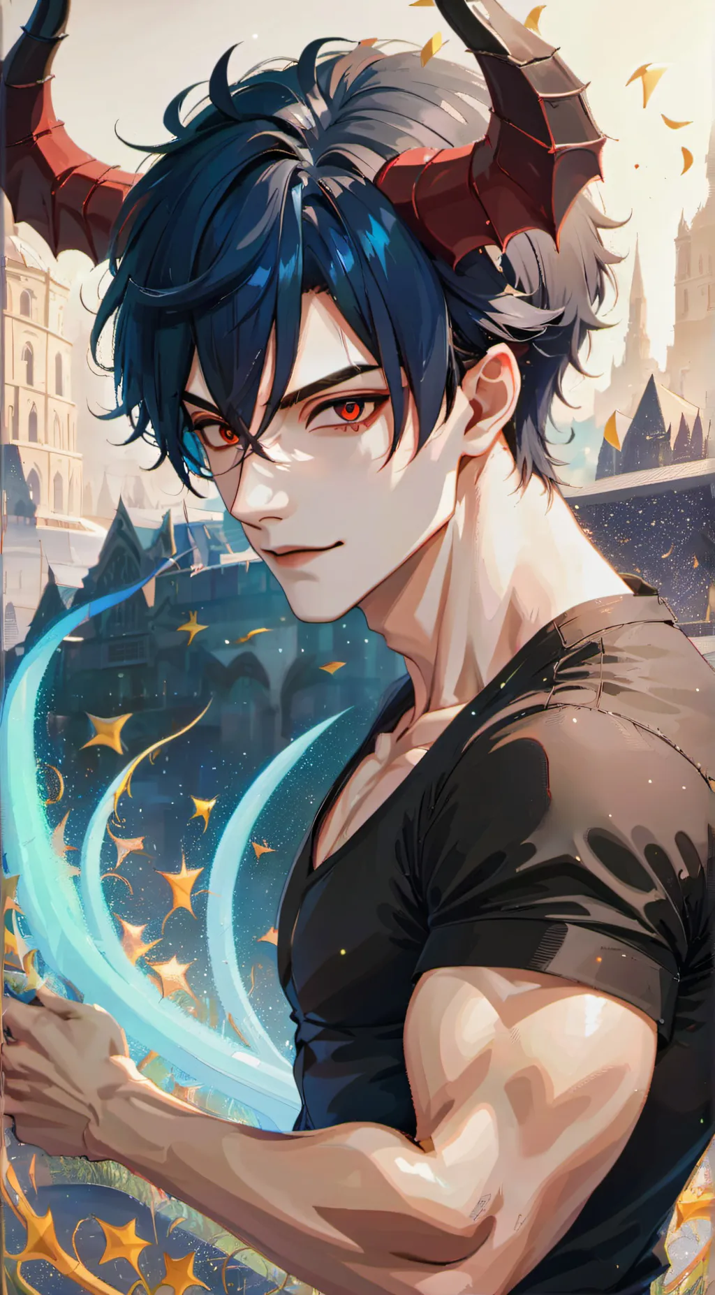 ai character: [ • Damien • ] background