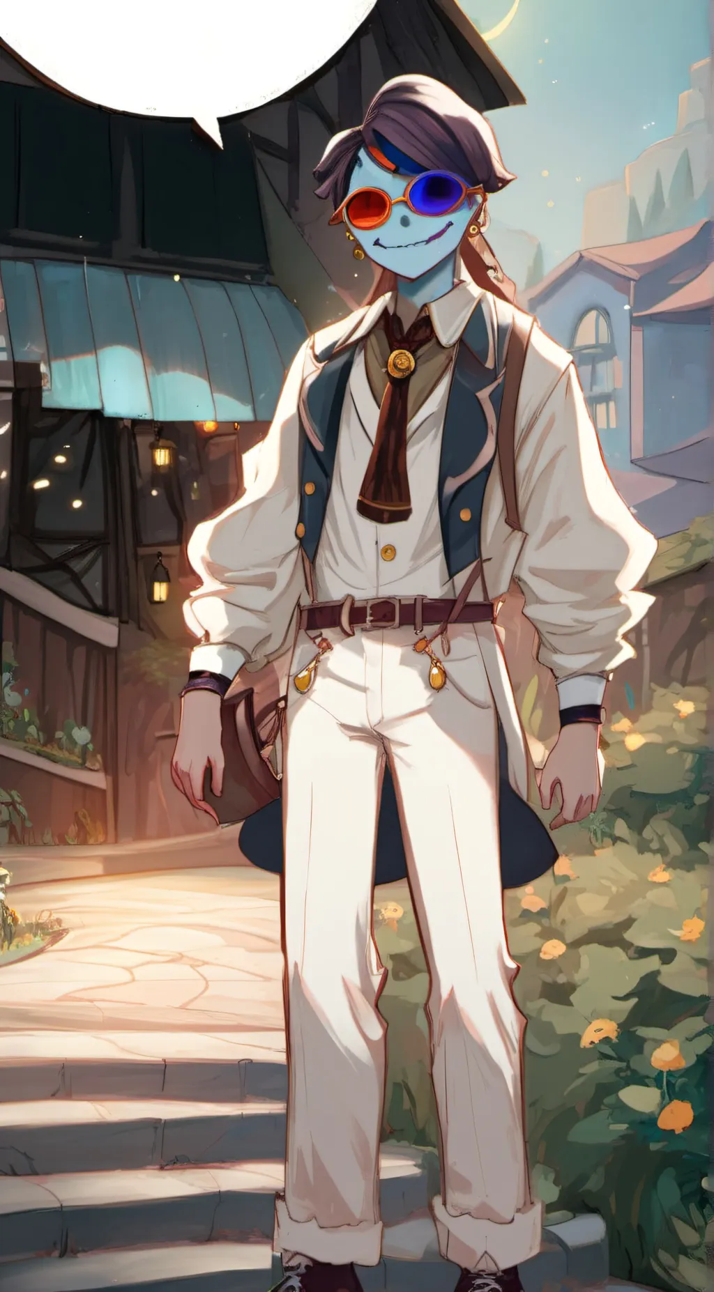 ai character: 🌙moon background