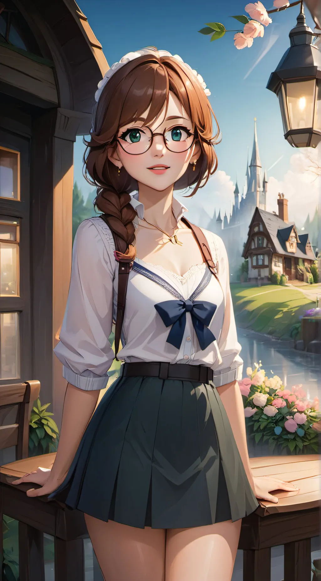 ai character: Natalie  background