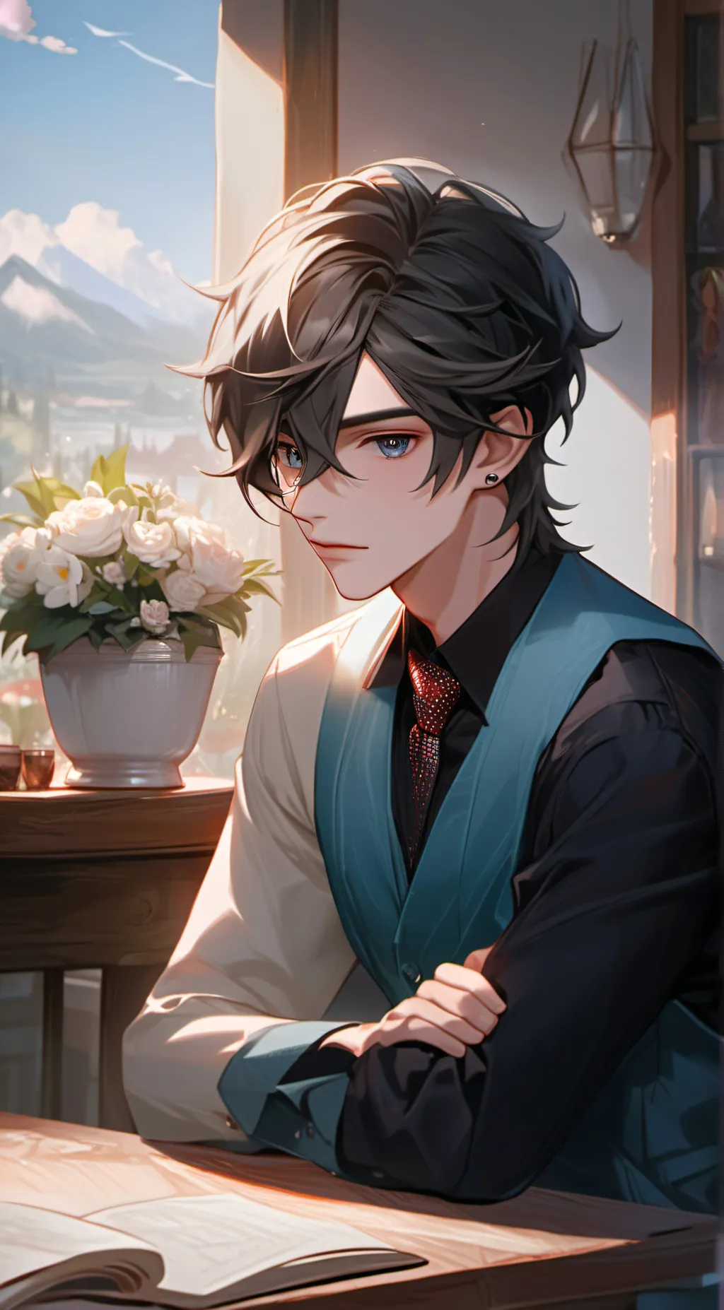 ai character: Leo background