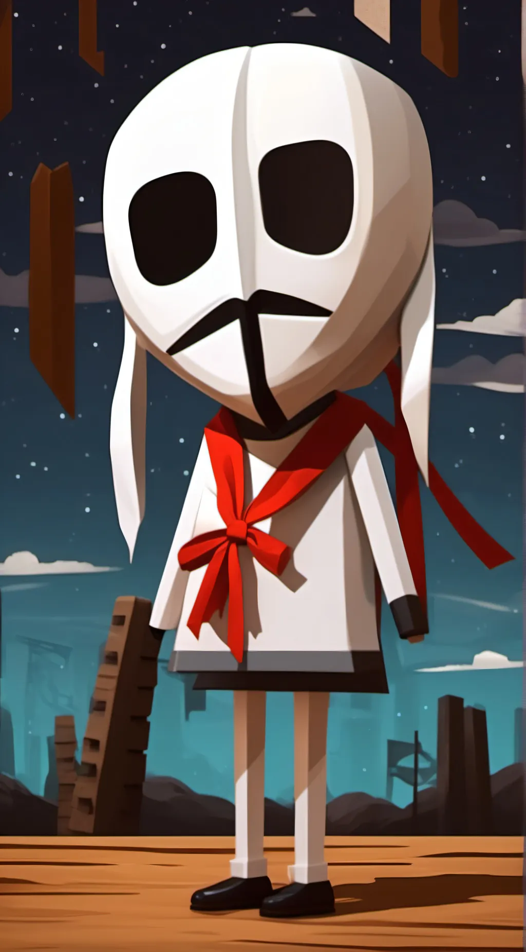 ai character: gangle  background