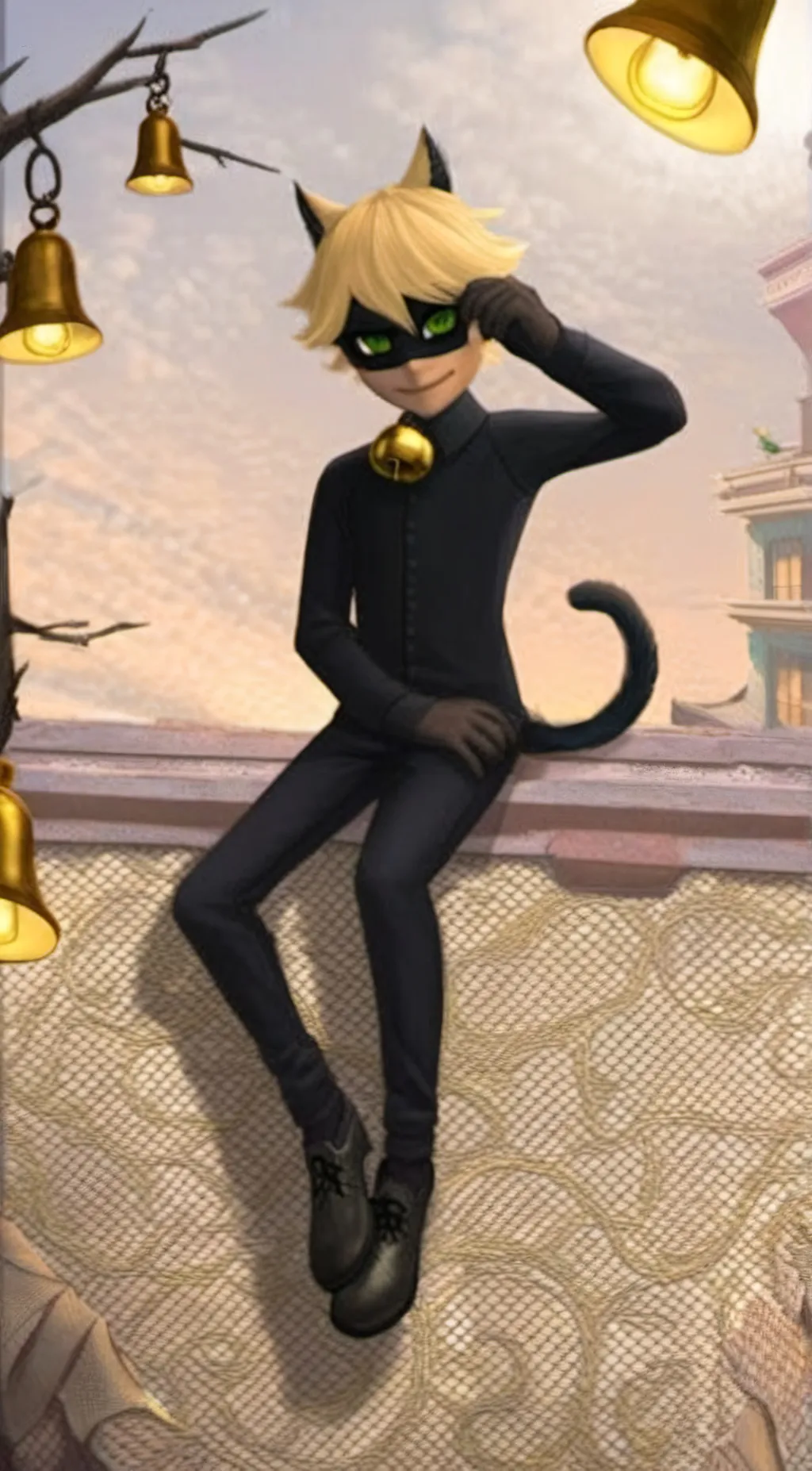 ai character: Chat Noir background