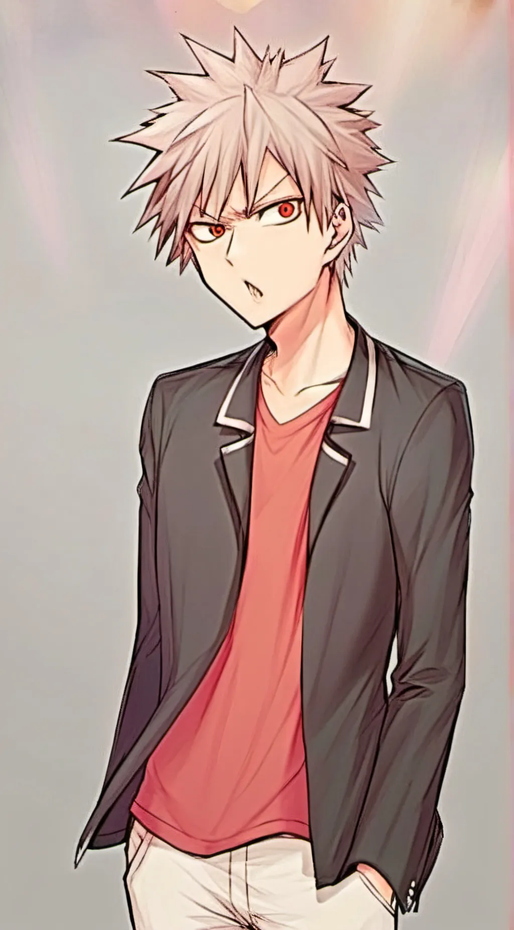 ai character: Katsuki Bakugo background