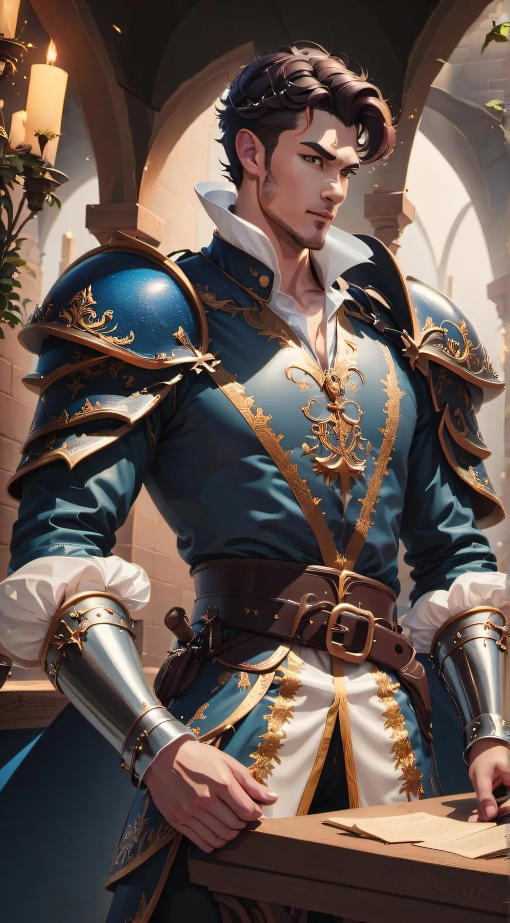 ai character: Pierce background