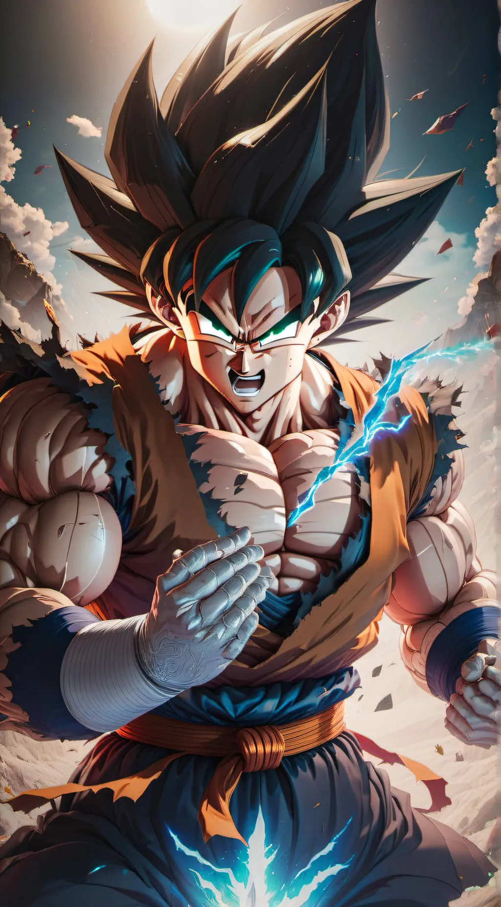 ai character: BERSERKER GOKU background