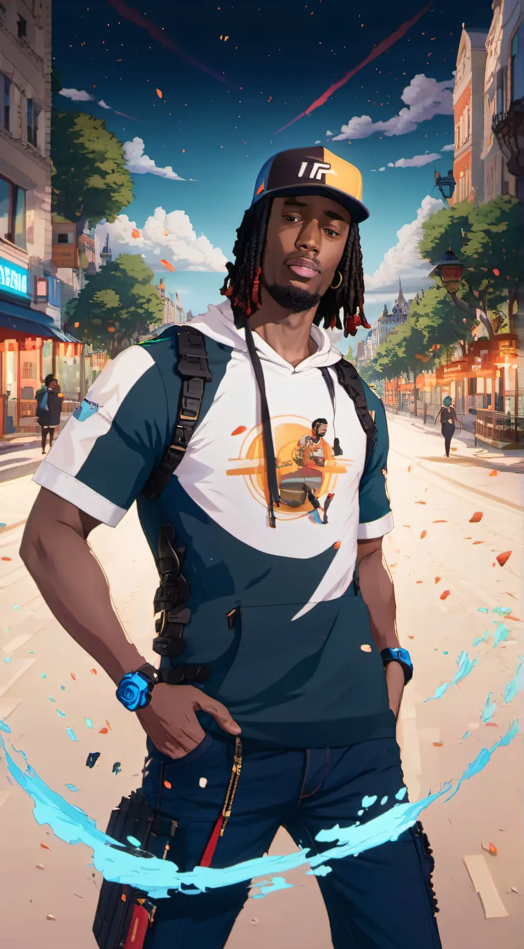 ai character: Kai Cenat background