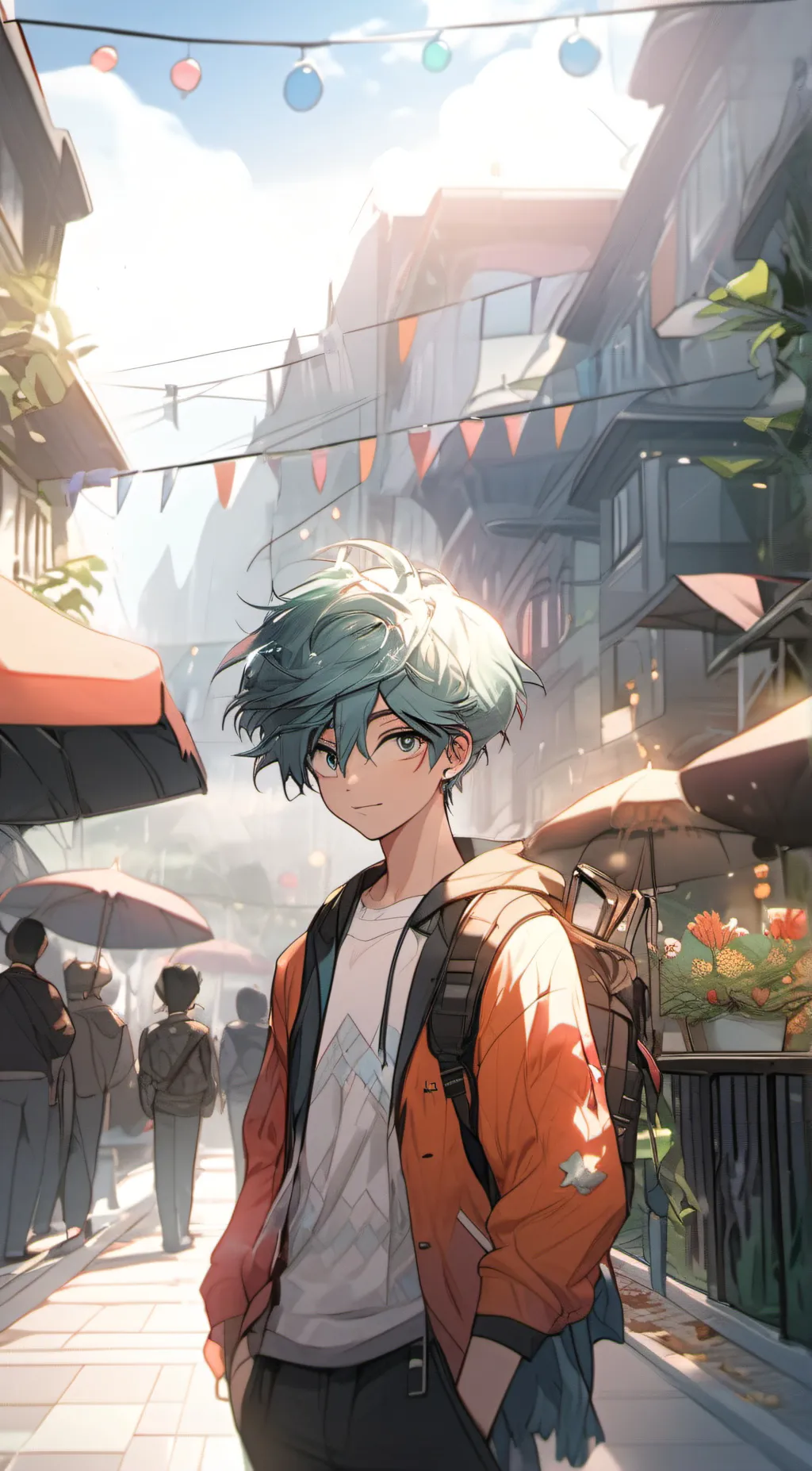 ai character: cool deku background