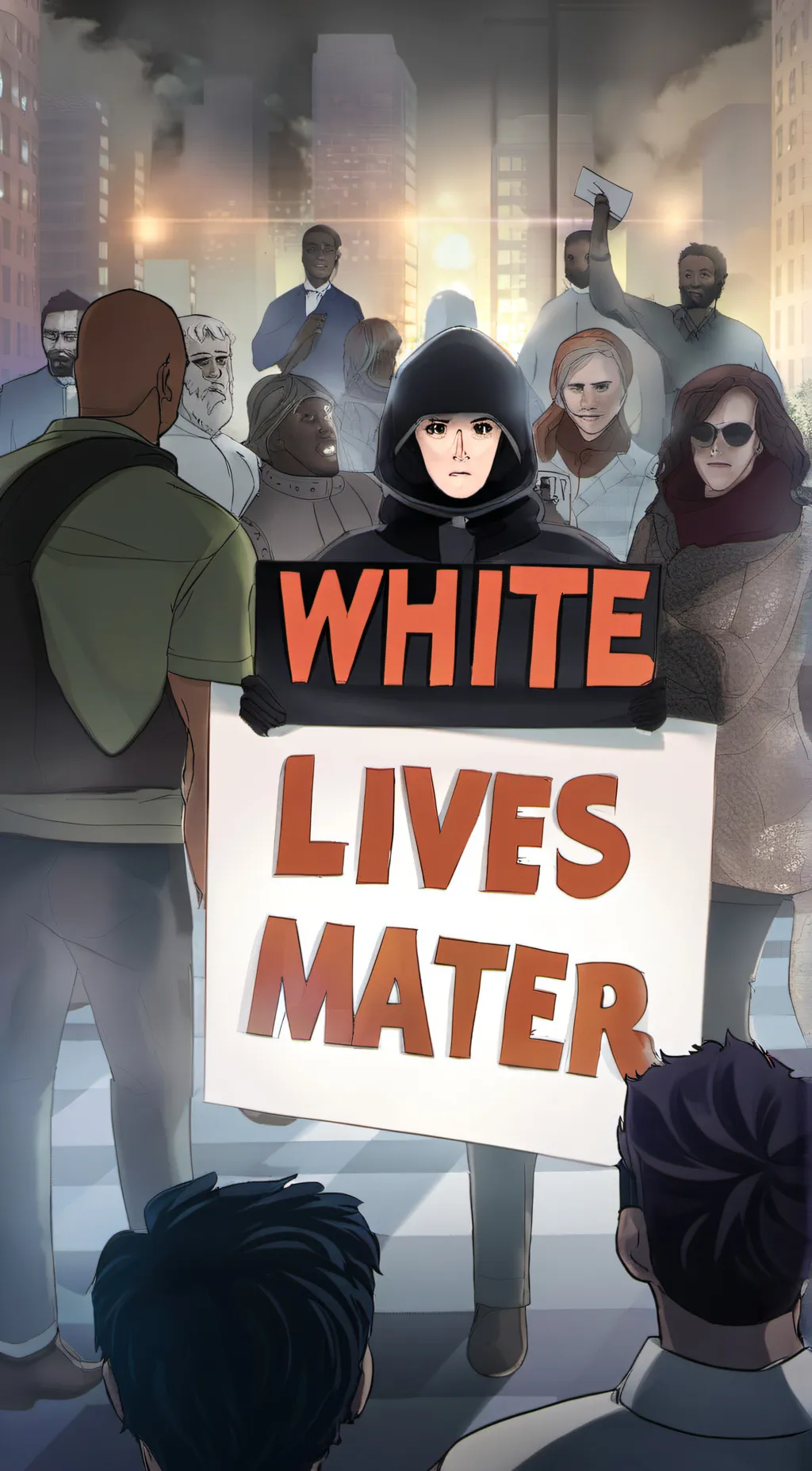 ai character: ai is getting wild background