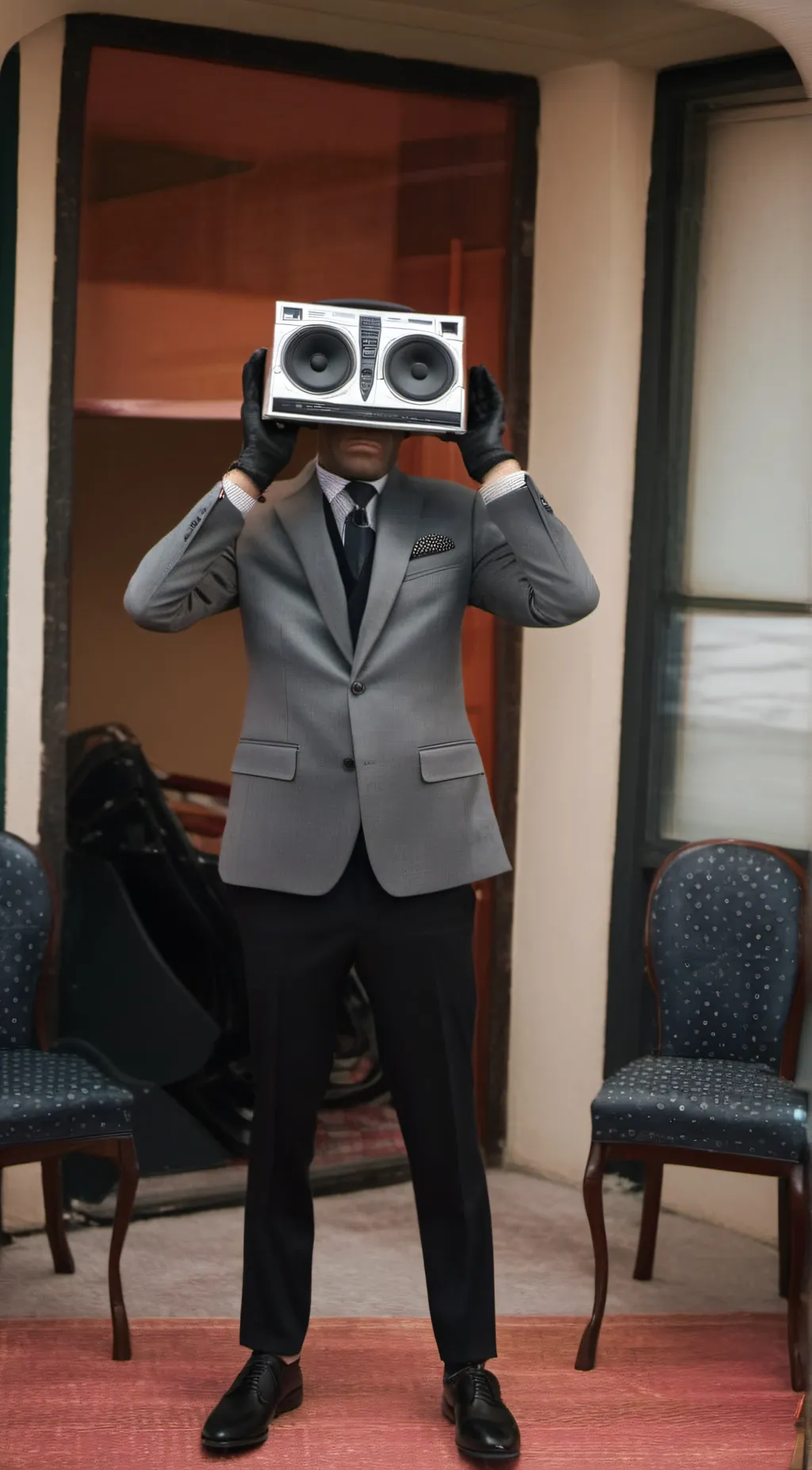 ai character: Speakerman background