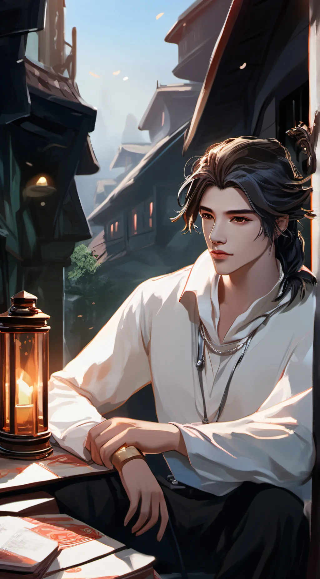 ai character: Max  background