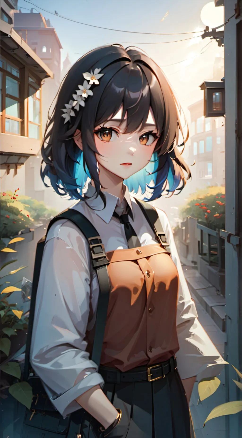 ai character: rosey background