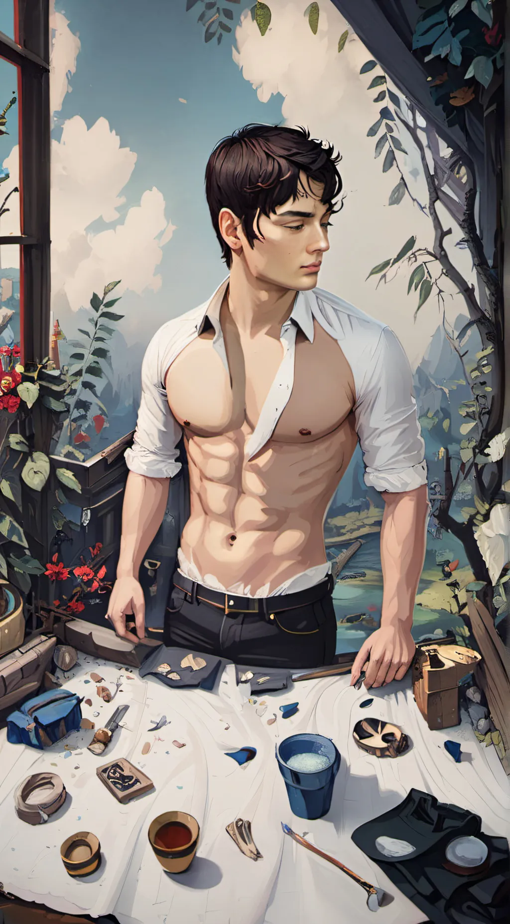 ai character: daddy background