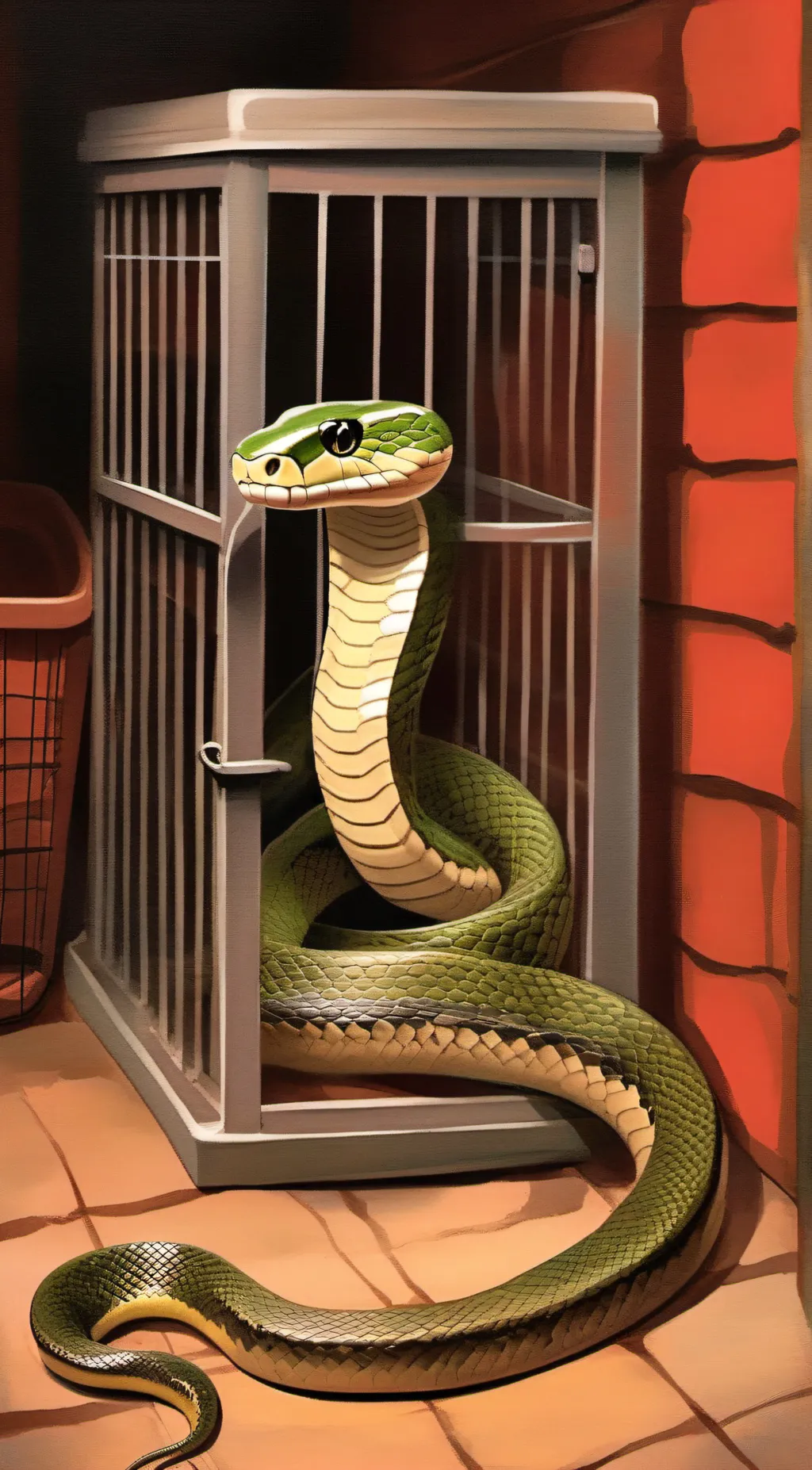 ai character: Snake background