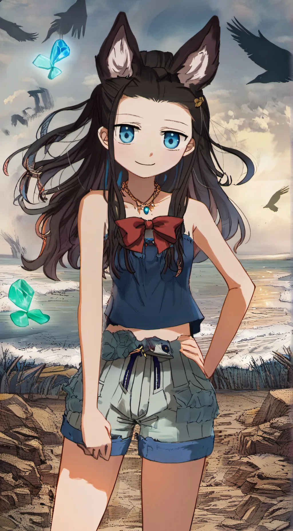 ai character: midnight background