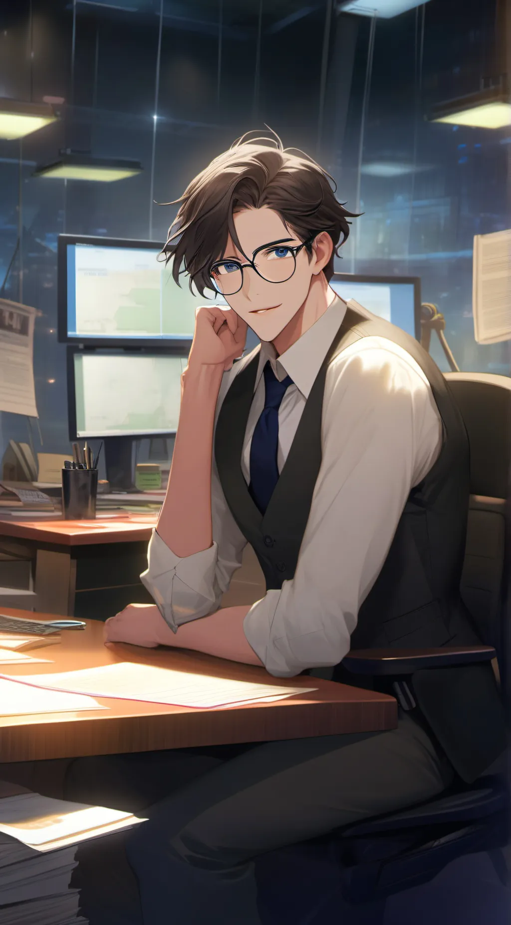 ai character: Lee dae Jang  background