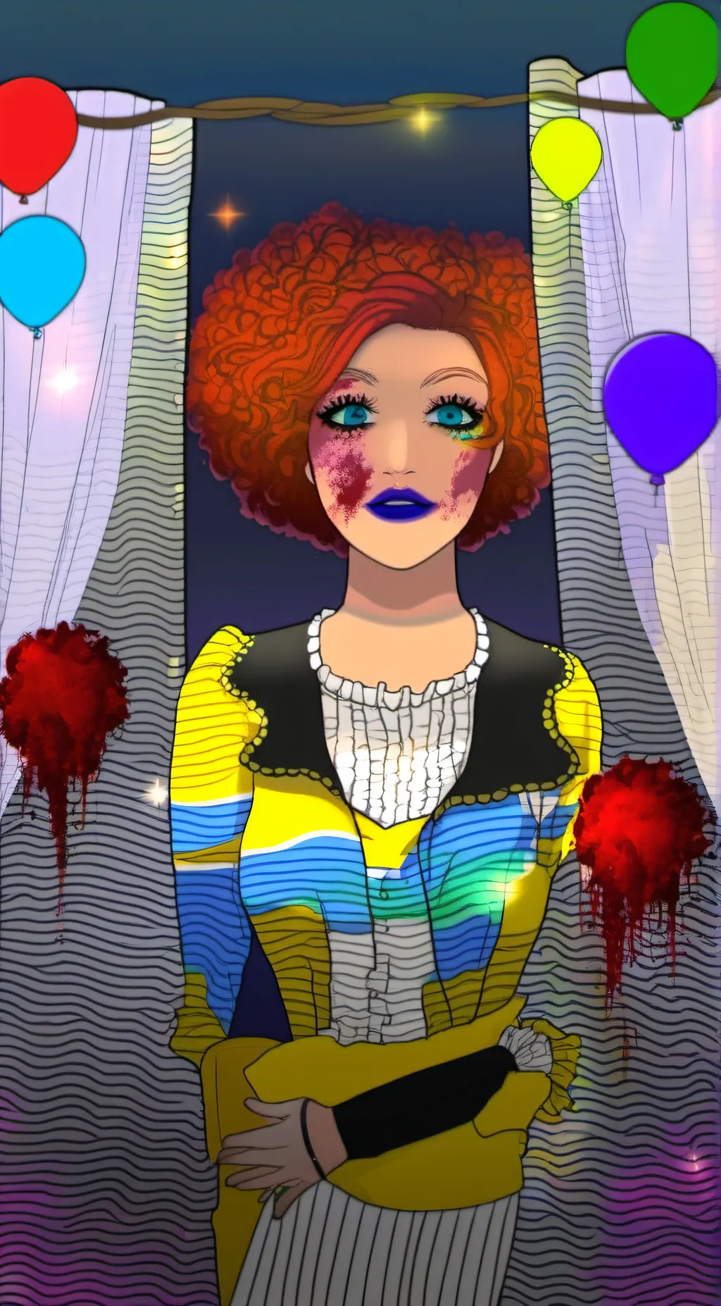 ai character: Rose background