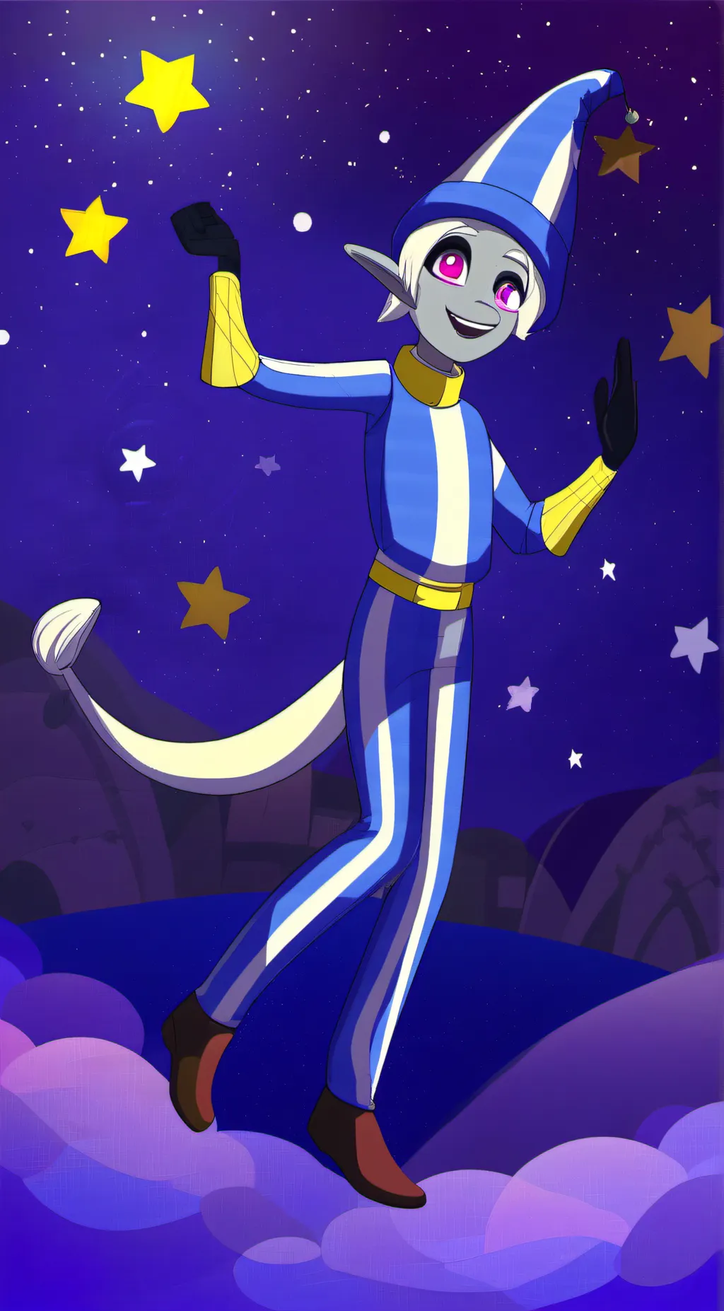 ai character: Lunar background