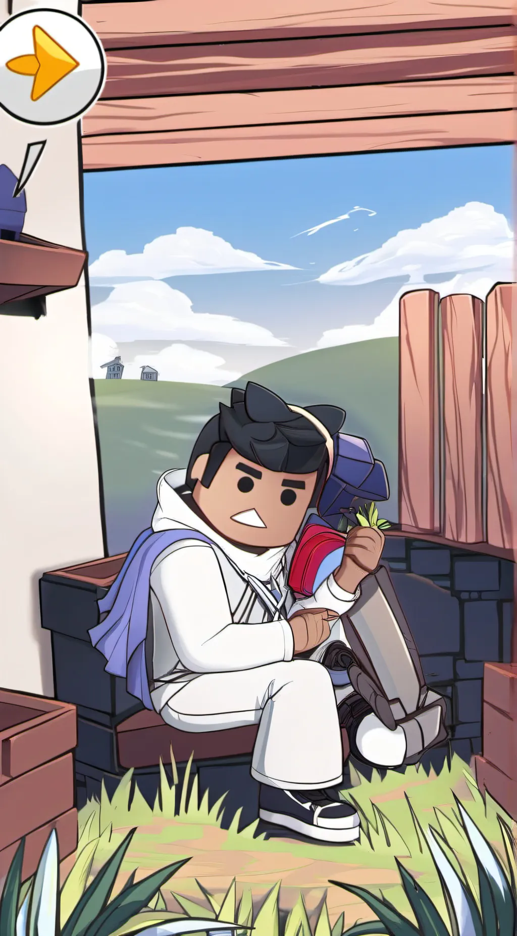 ai character: RoBlOx  background