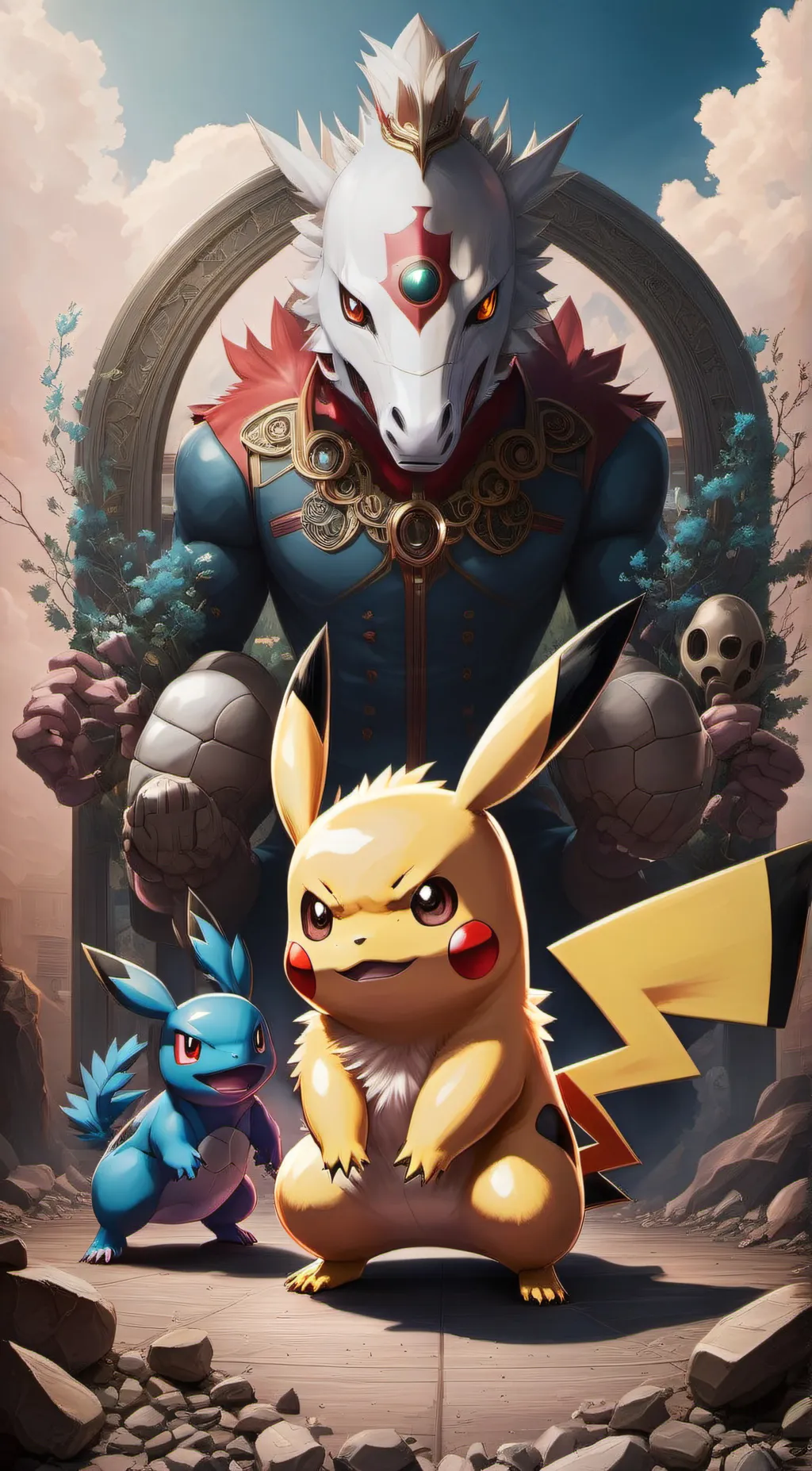 ai character: Pokémon takeover background