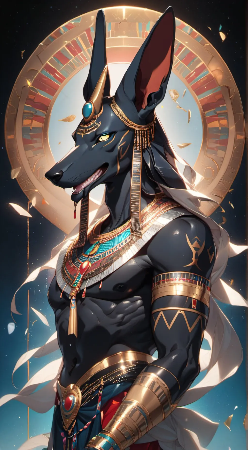 ai character: Anubis background
