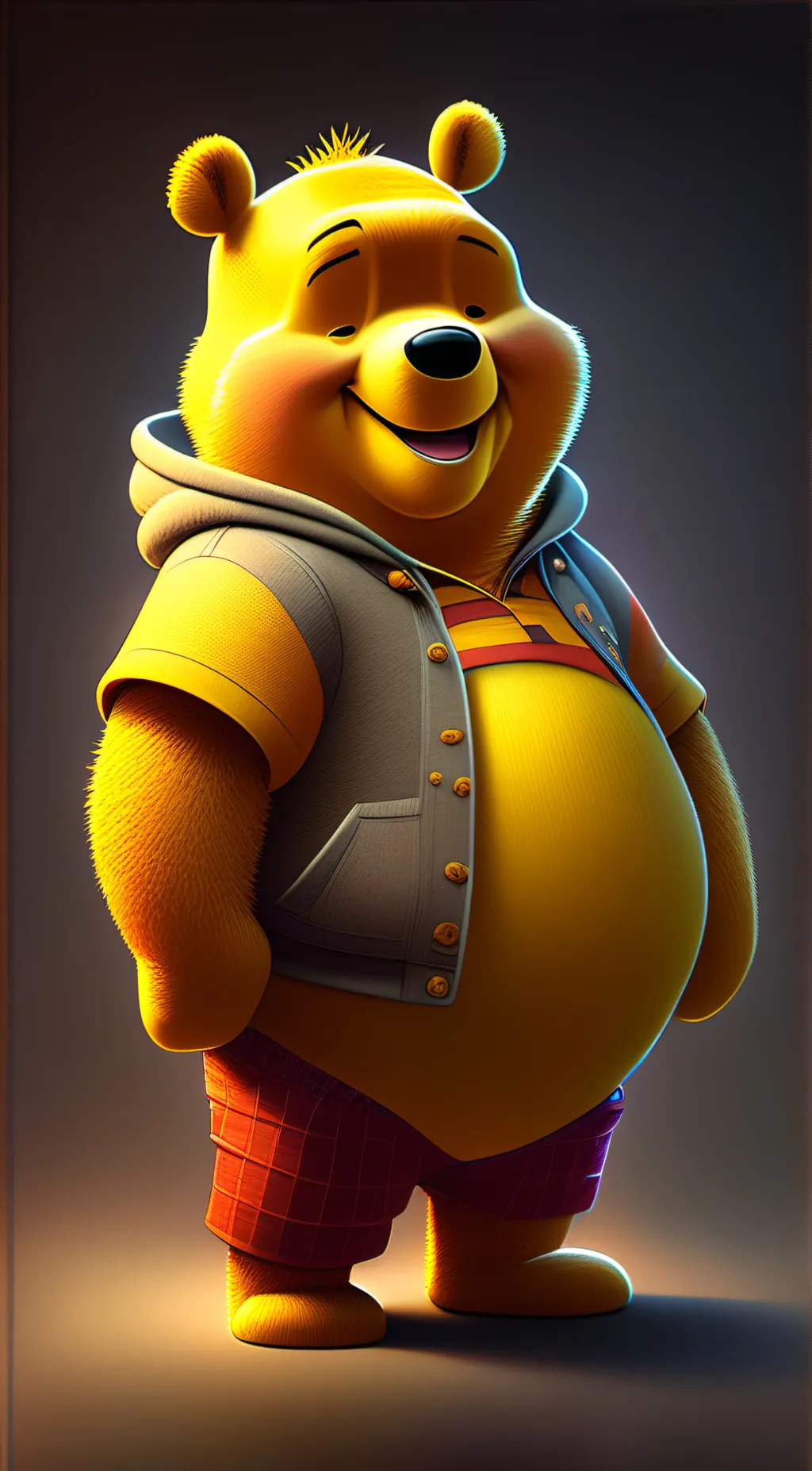 ai character: Winnie the Pooh background