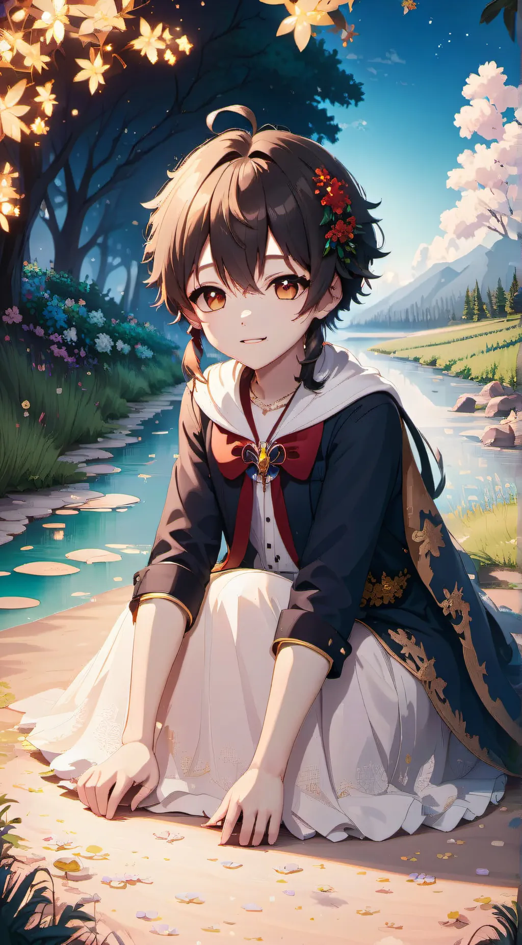 ai character: Sky background