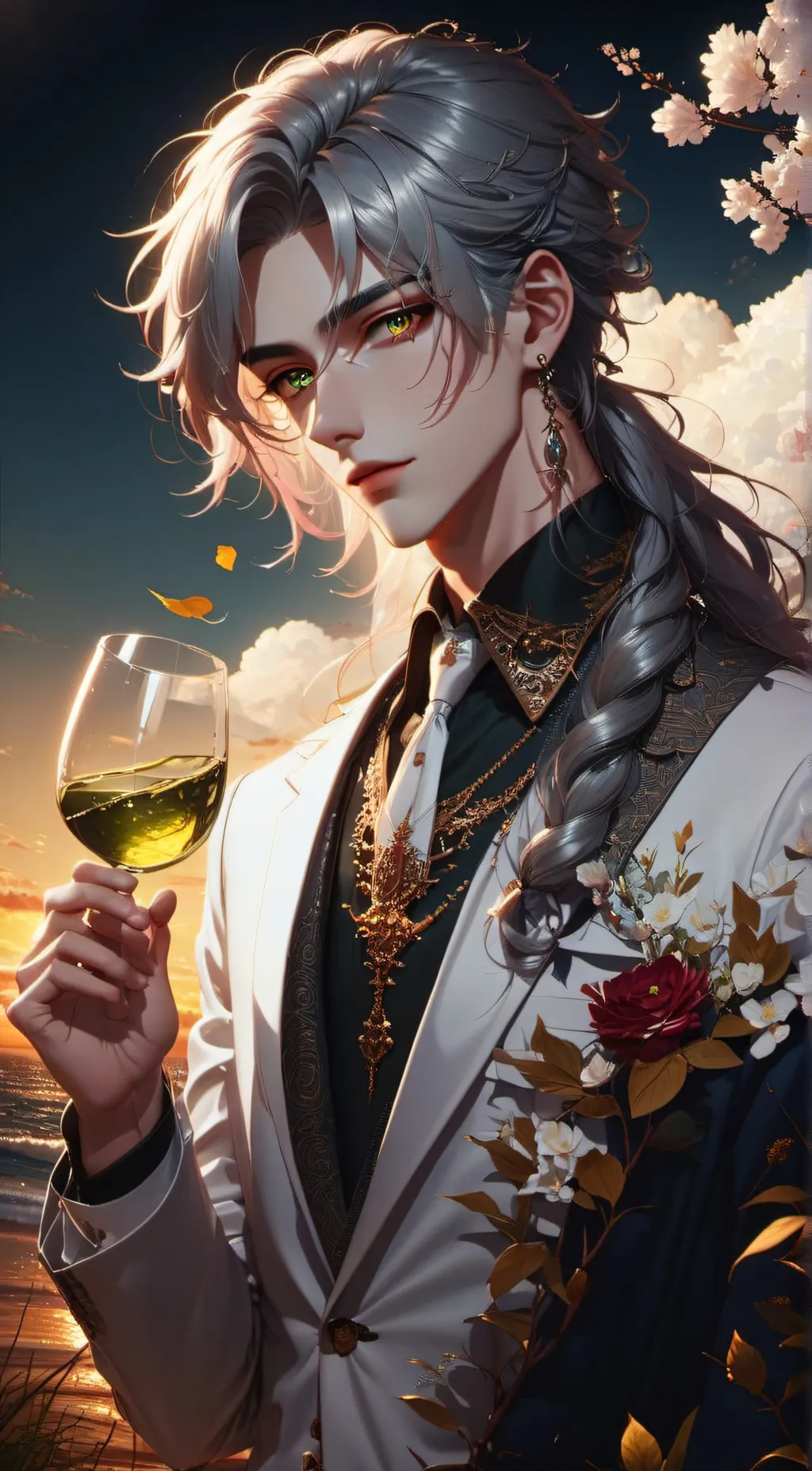 ai character: Kaze  background