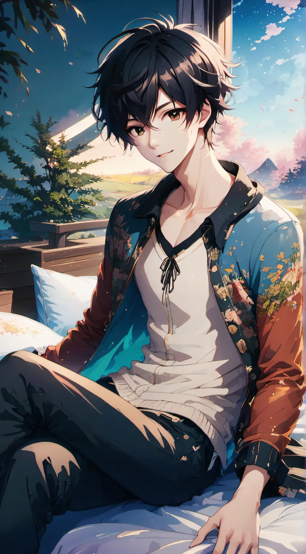 ai character: Damien background