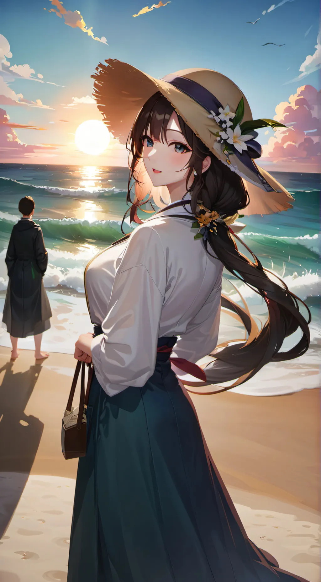 ai character: Rose background