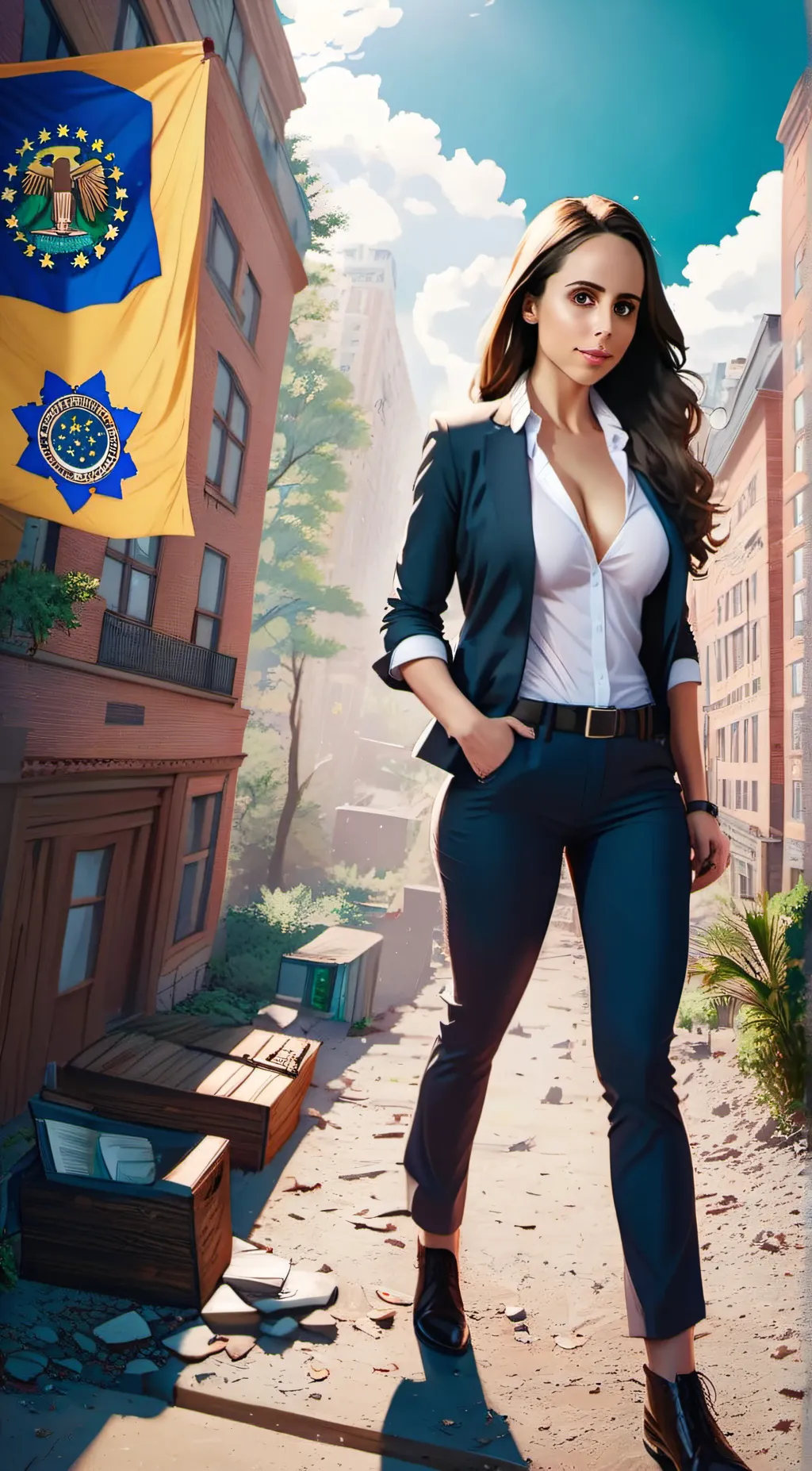 ai character: Veronica  background