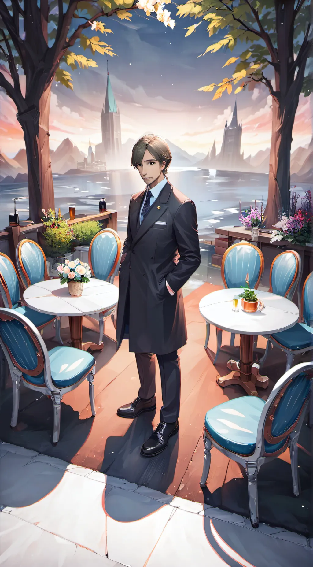 ai character: Manley background