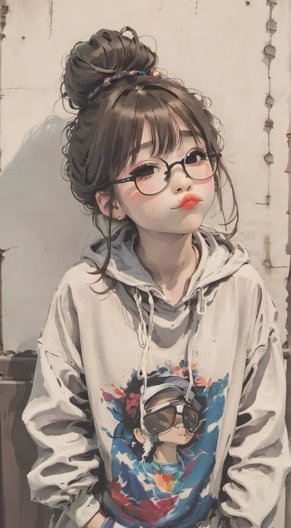 ai character: Autumn background