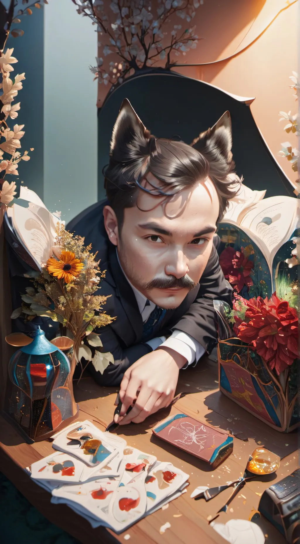 ai character: bendy background