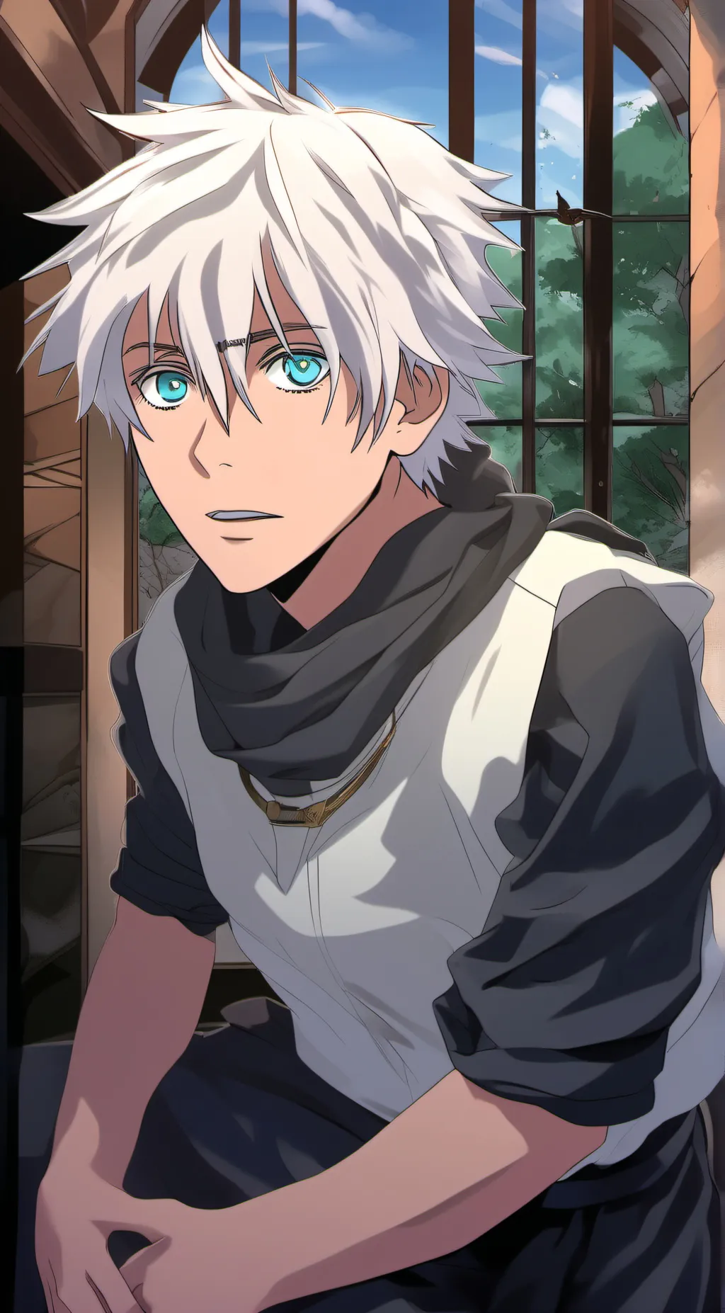 ai character: Gojo Satoru background