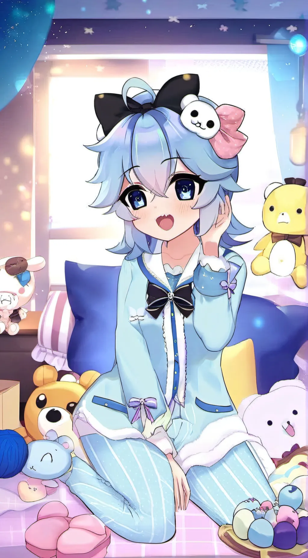 ai character: Cinnamonroll background