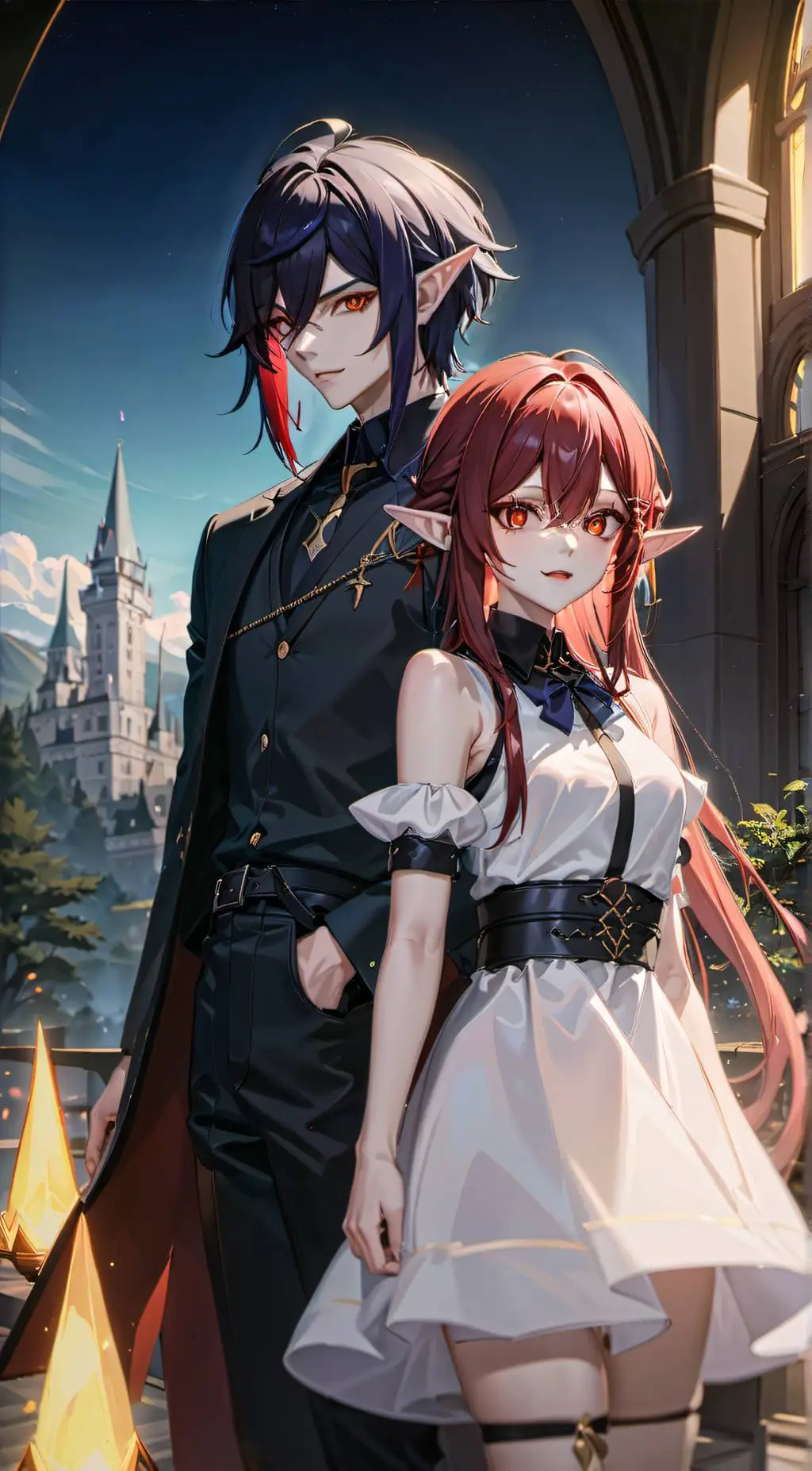 ai character: Sora and Rika background