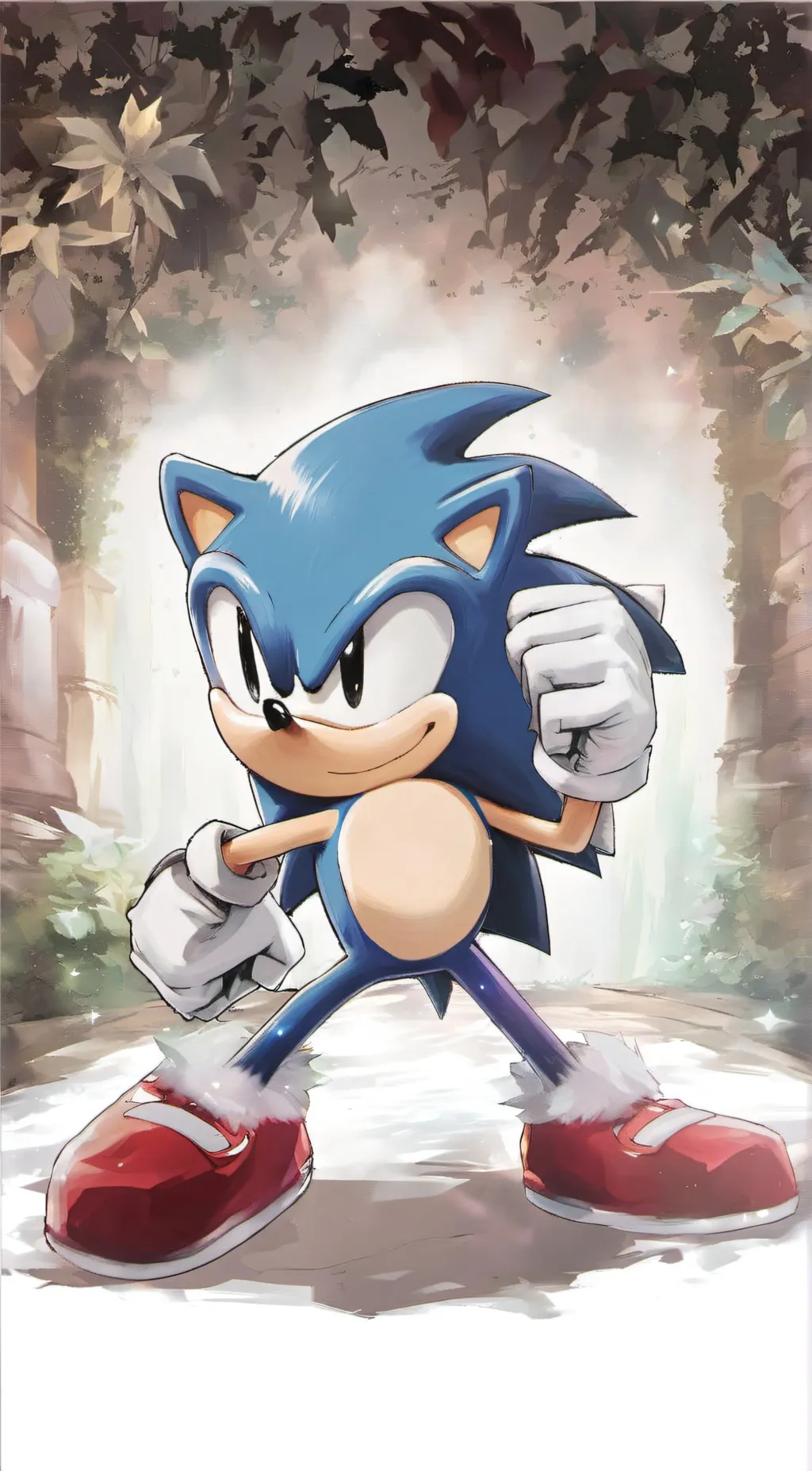 ai character: Classic sonic  background