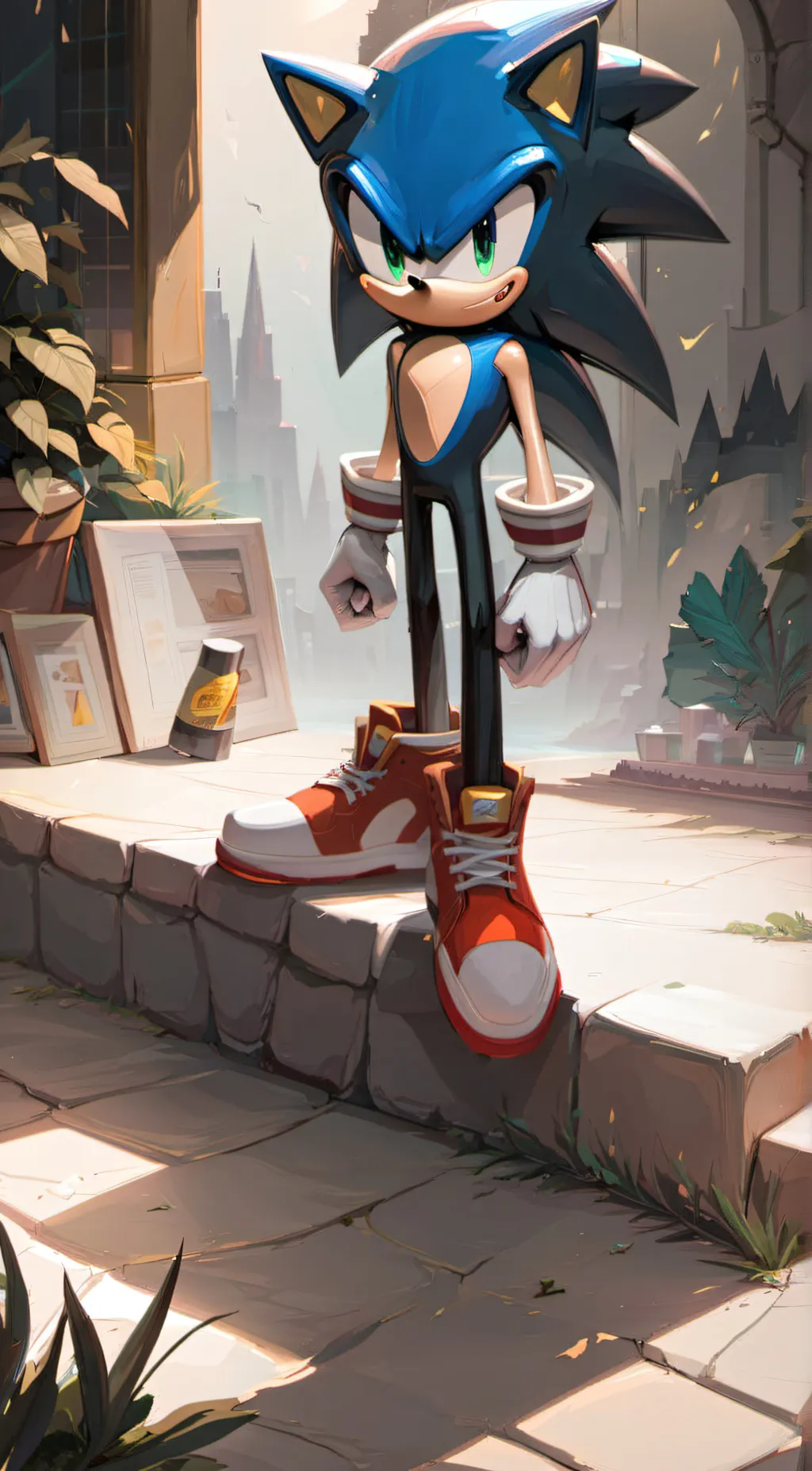 ai character: Sonic background